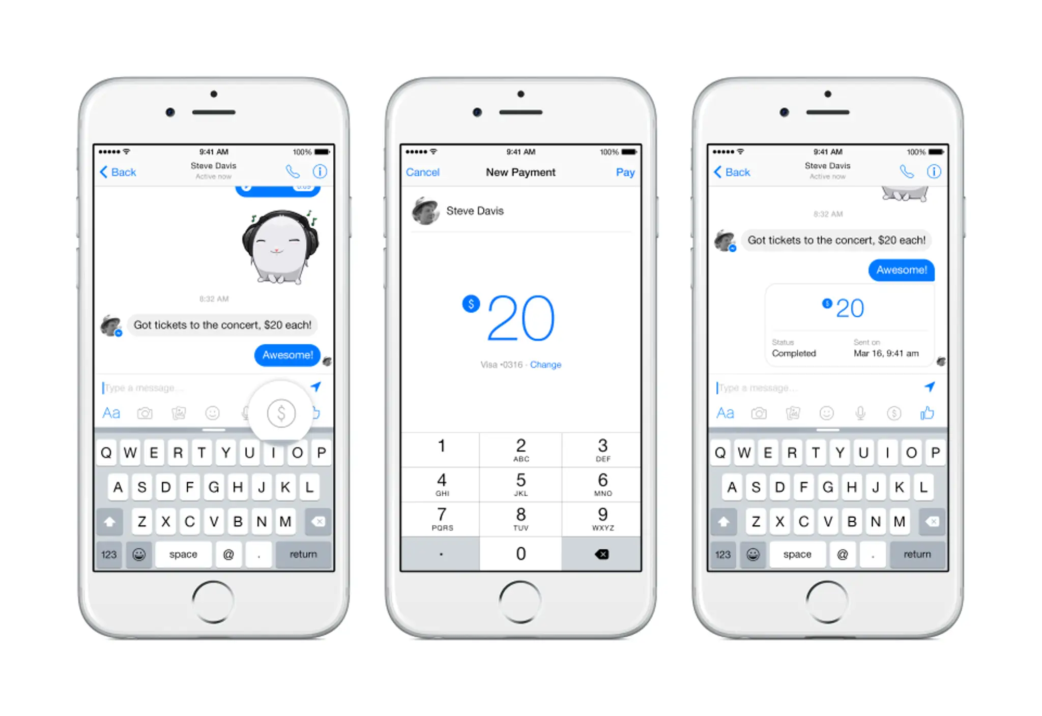 Platba cez Messenger