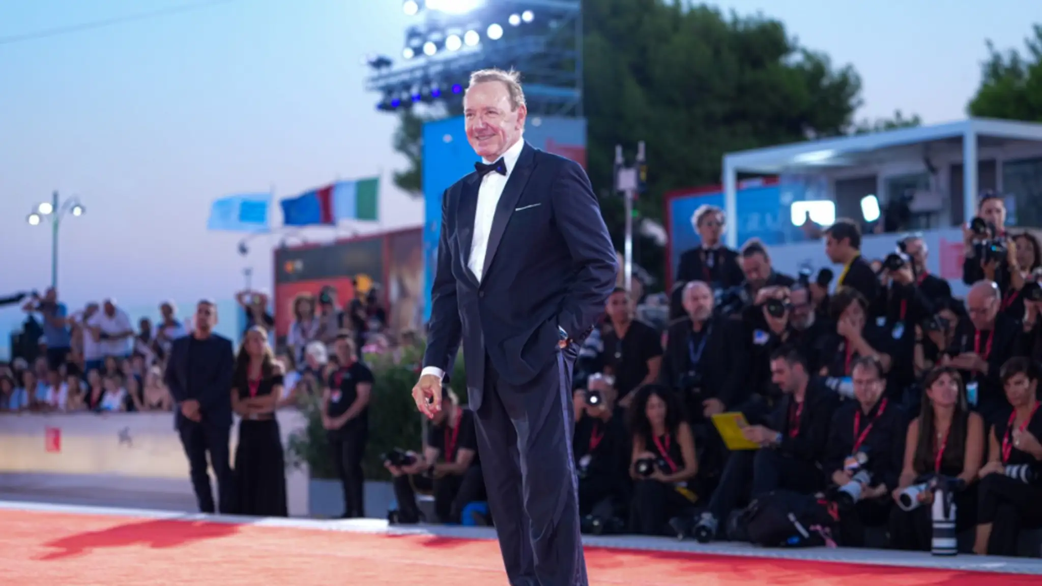 Herec Kevin Spacey v auguste na Medzinárodnom filmovom festivale v Benátkach.