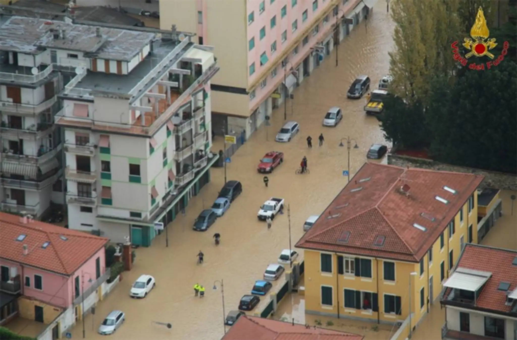 Ulica v toskánskom meste Carrara.