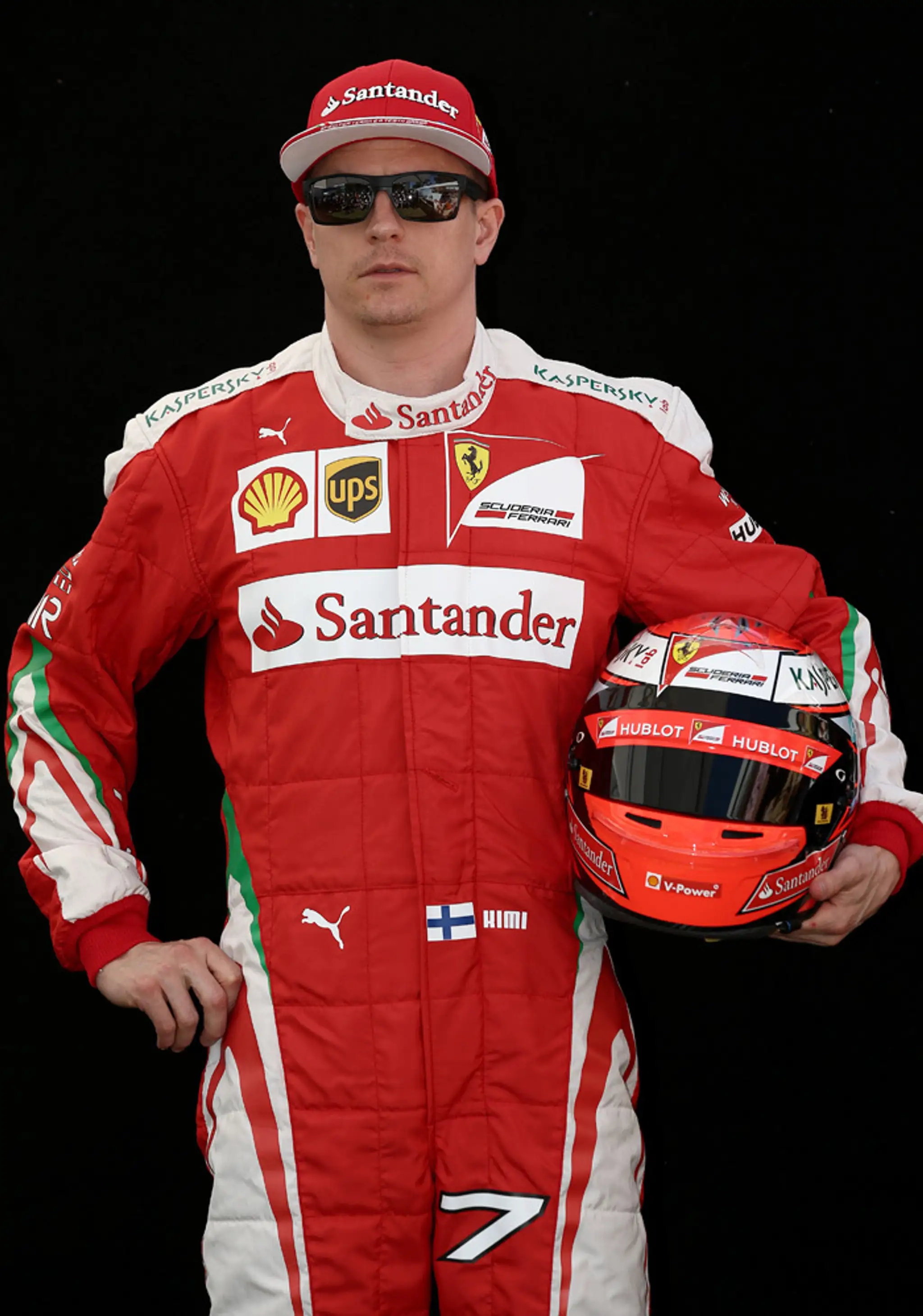 Fínsky jazdec tímu Ferrari Kimi Räikkönen.