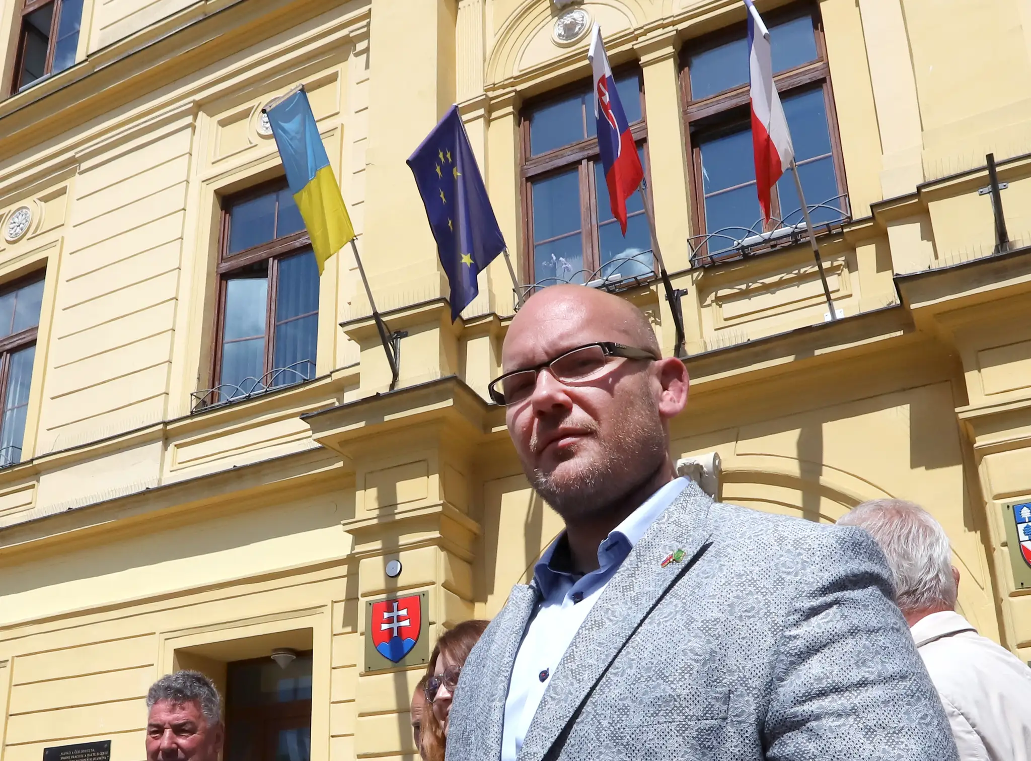 Kandidát na post predsedu Banskobystrického samosprávneho kraja Marek Kotleba. 