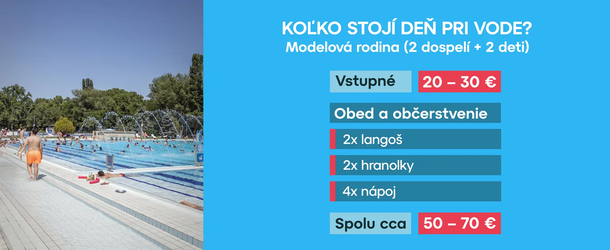 Koľko stojí deň pri vode?
