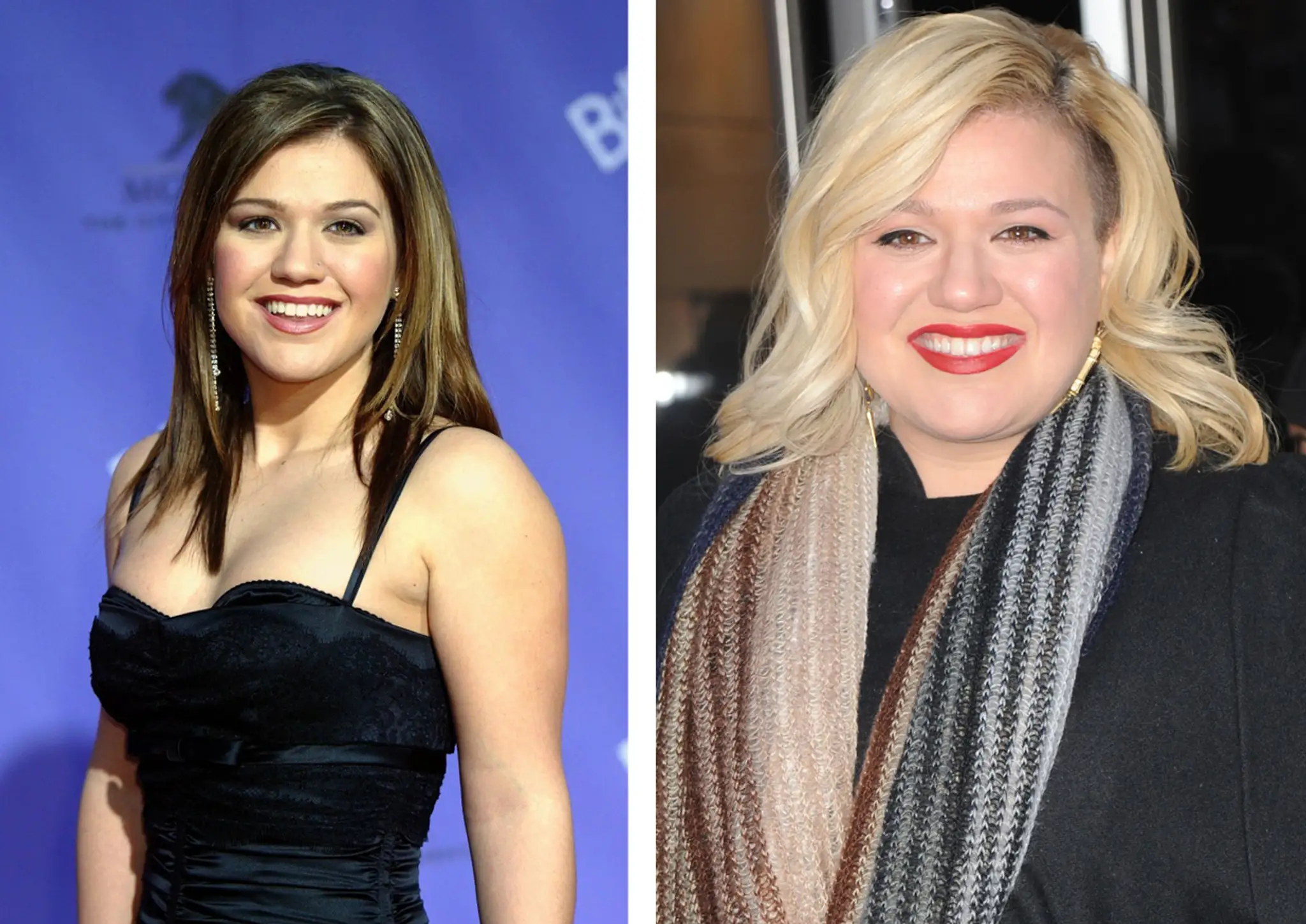 Kelly Clarkson na začiatku kariéry a teraz.