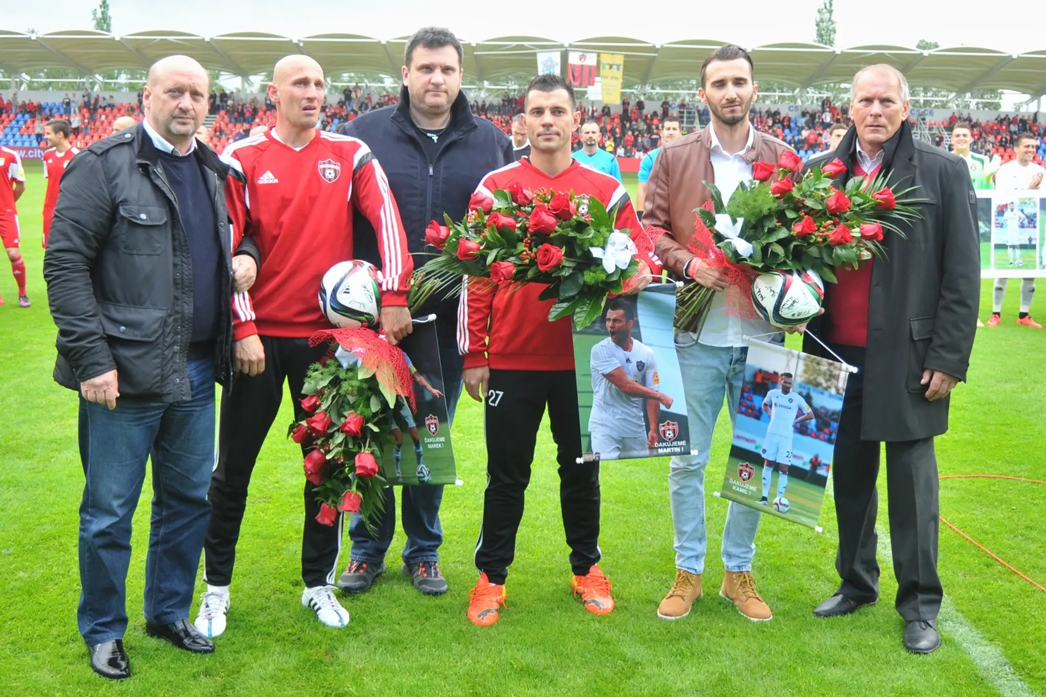 Zľava Vladimír Poór, Marek Janečka, Viktor Blažek, Martin Vyskočil, Kamil Kuzma a Dušan Keketi.
