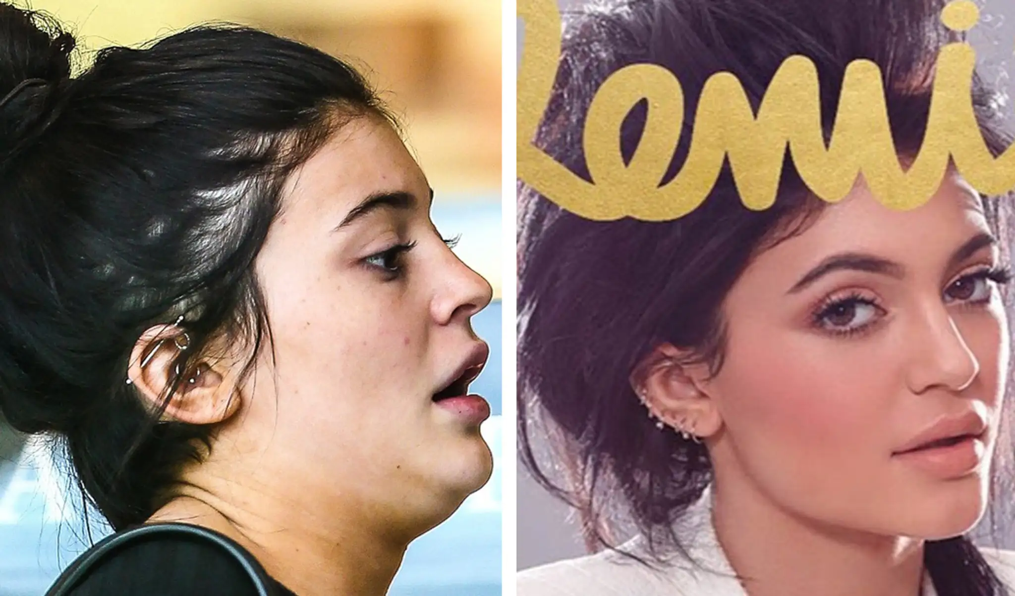 Kylie Jenner nevyretušovaná a na titulke.
