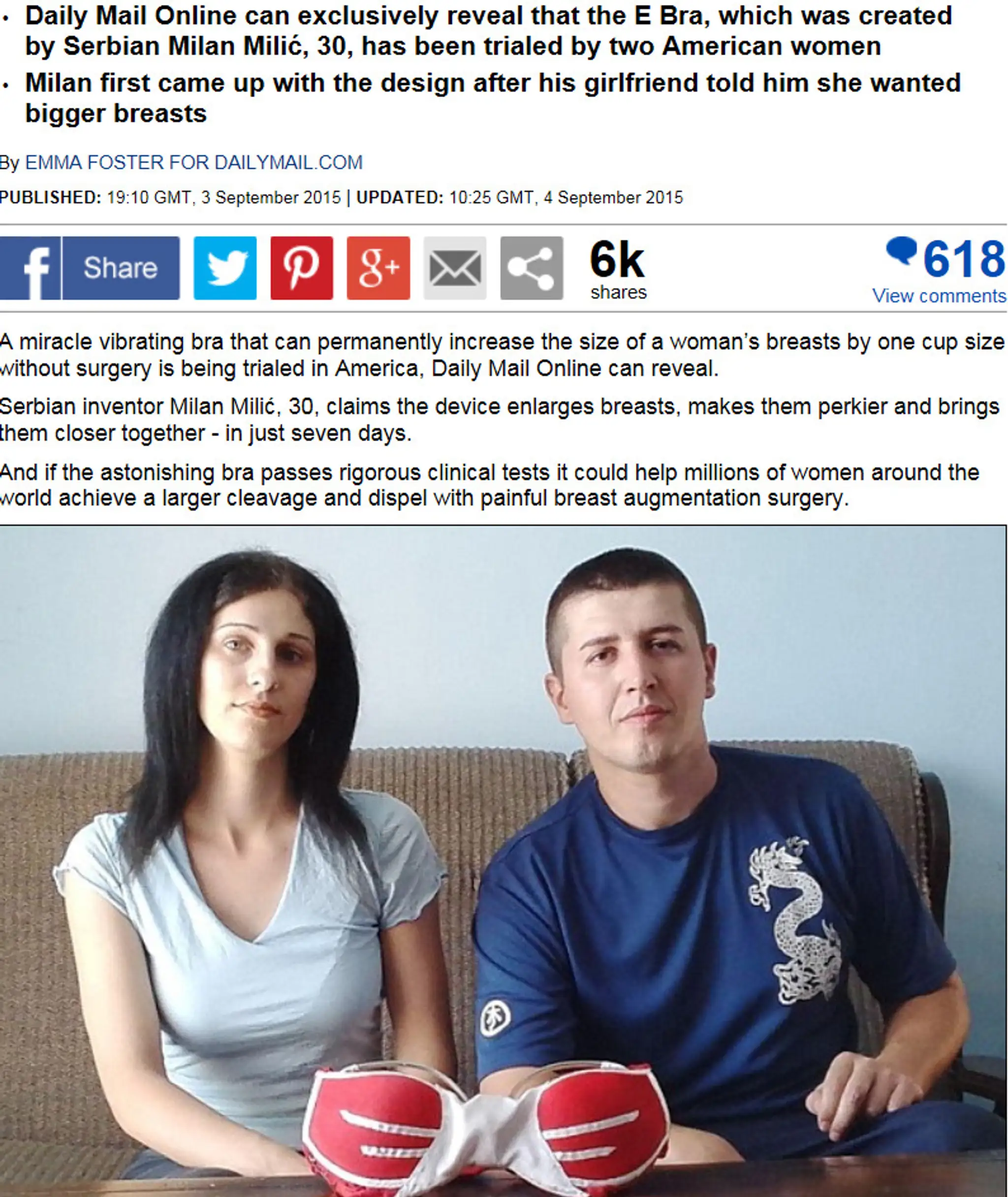 Špeciálnu podpsenku E Bra vyvinul Milan Milić zo Srbska.