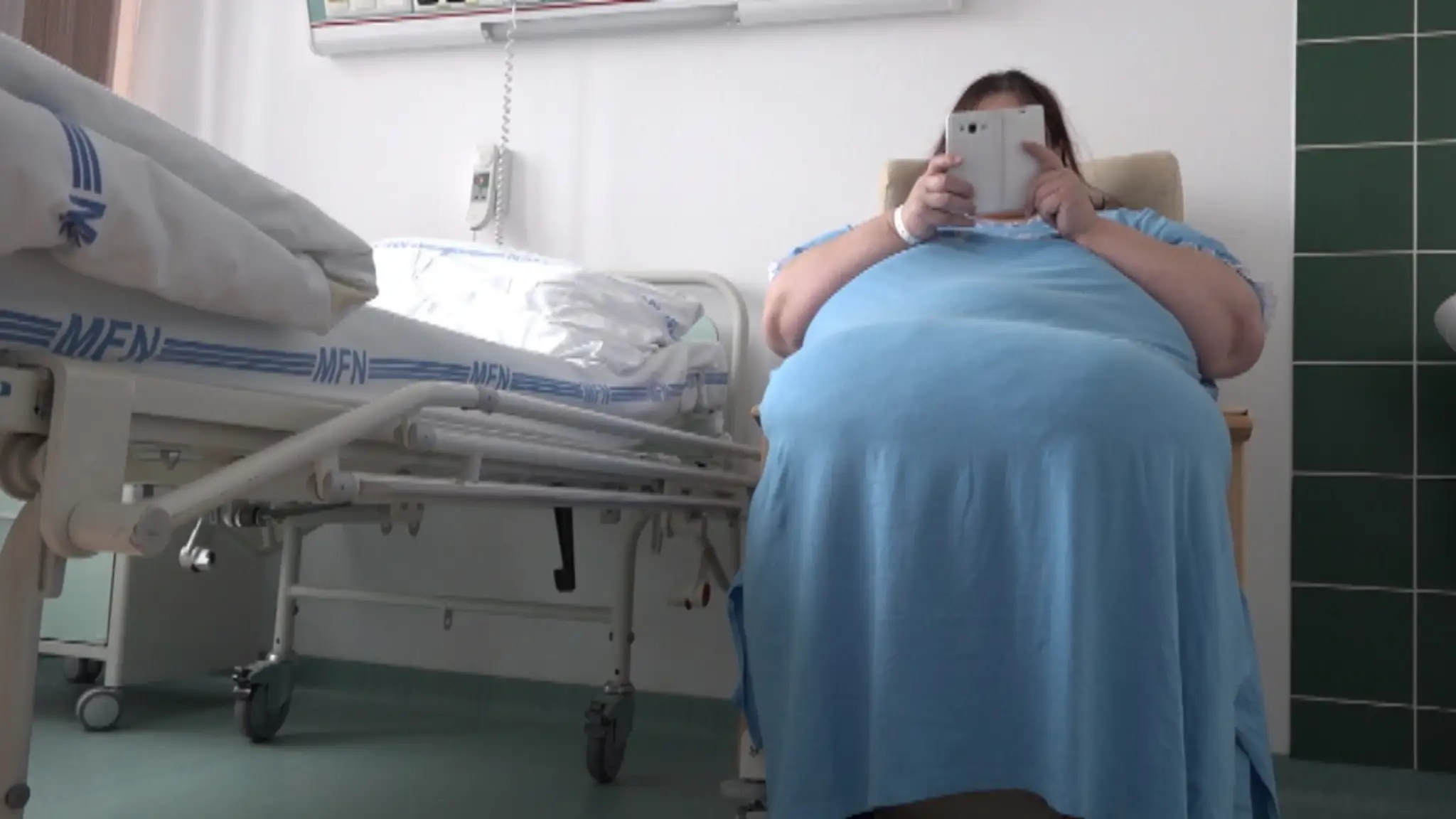 Pani Zdenka pred operáciou. 