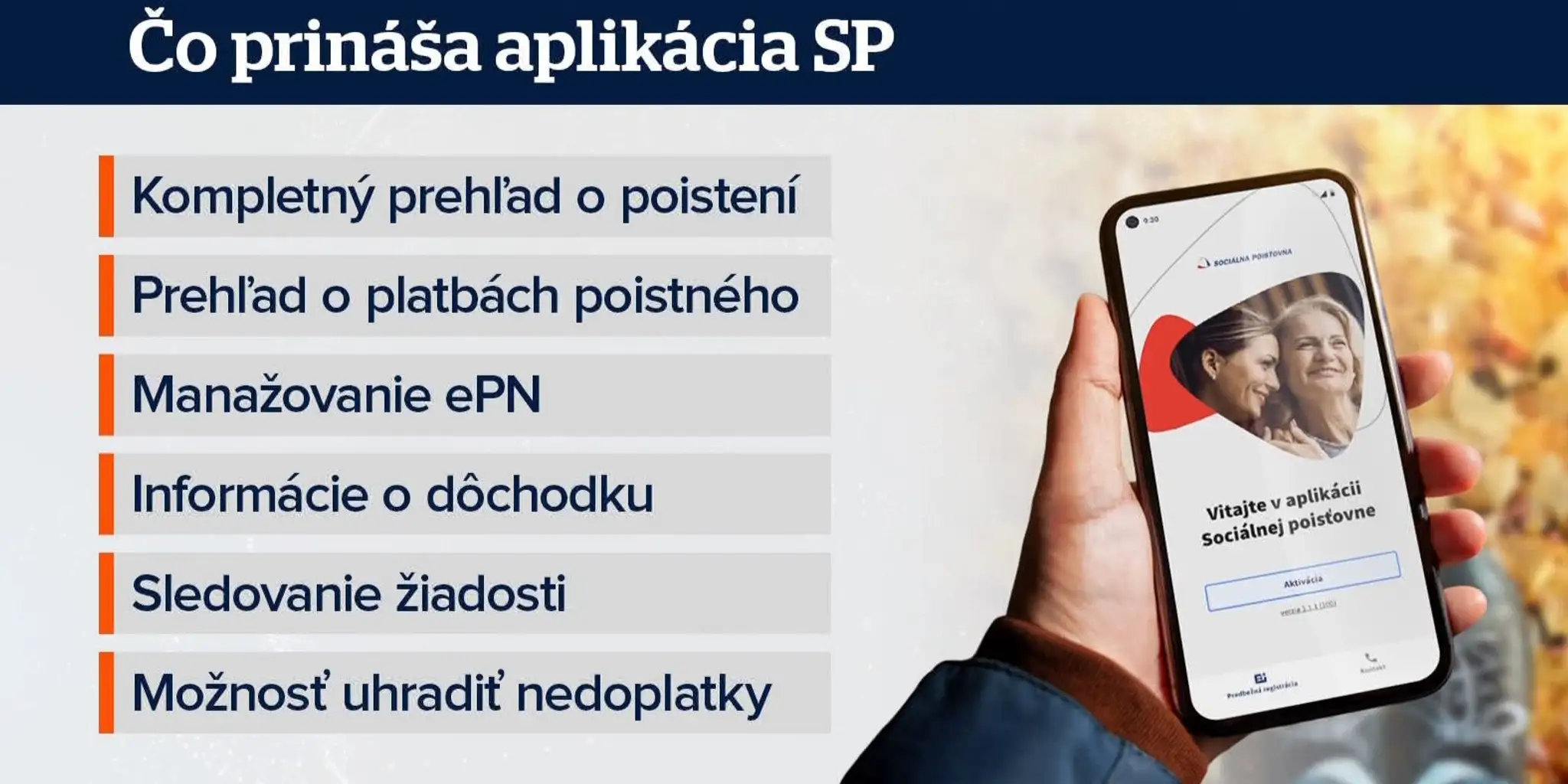 Aplikácia Sociálnej poisťovne