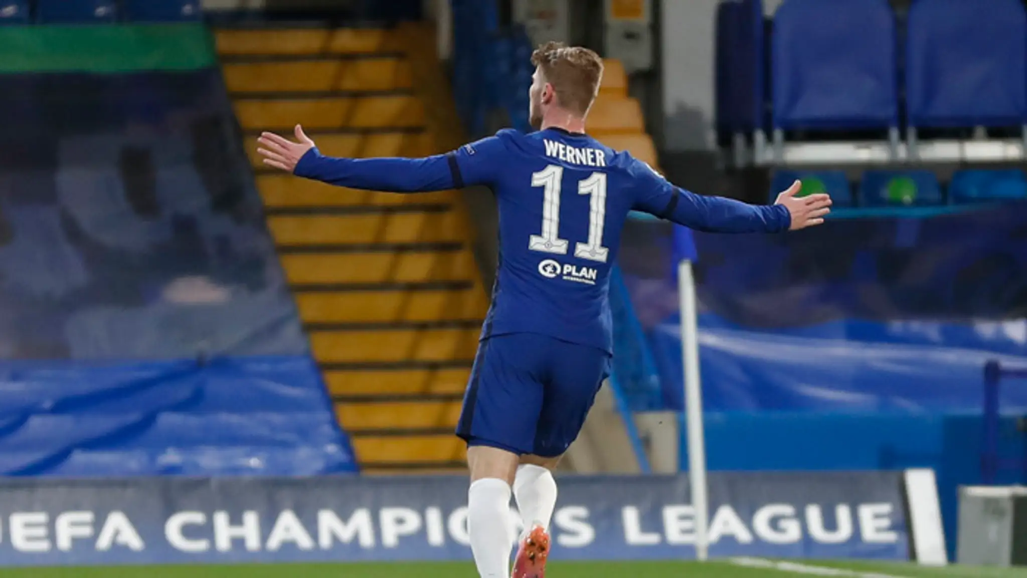 Hráč Chelsea Timo Werner.