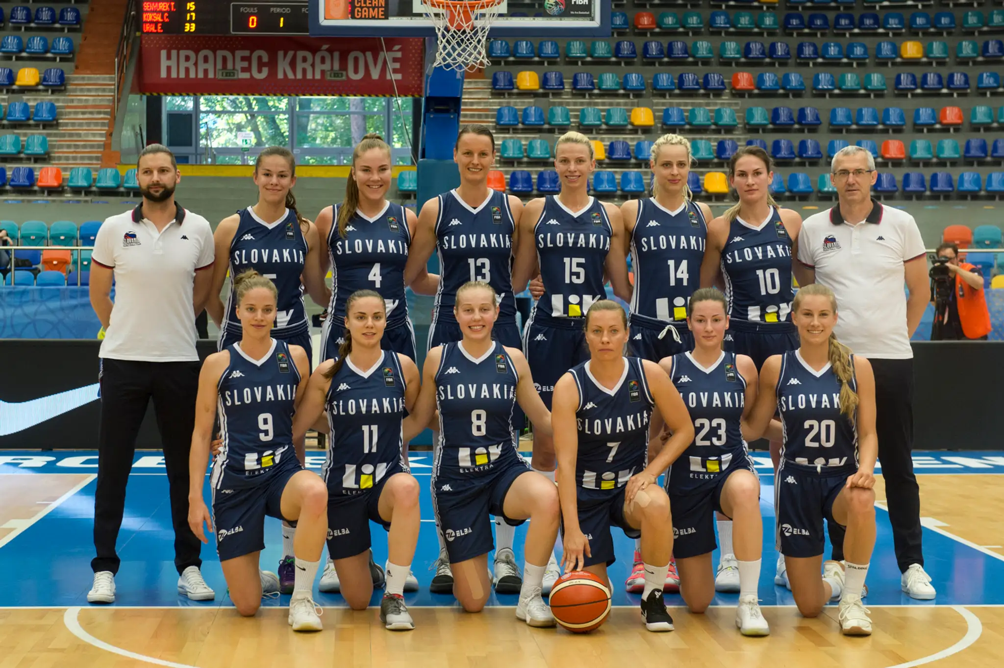 Slovenské reprezentantky na ME 2017 v Česku.