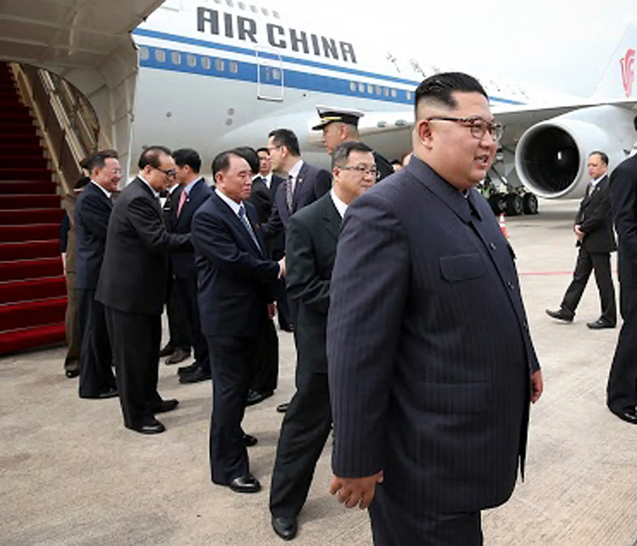 Prílet Kim Čong-una do Singapuru