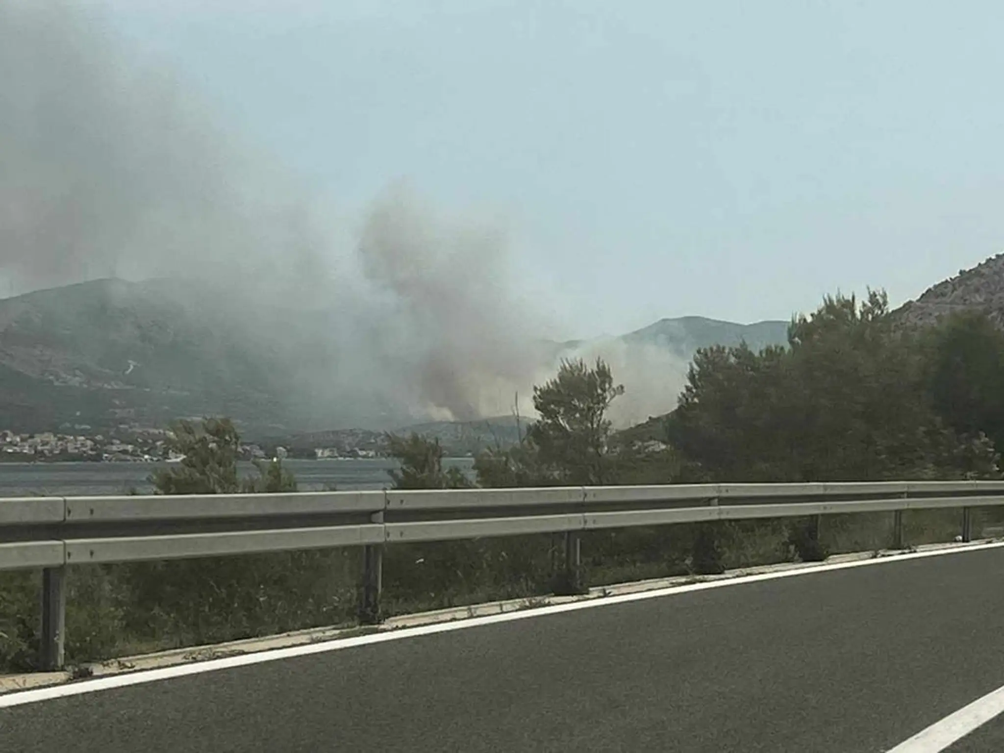 Požiar pri Šibeniku