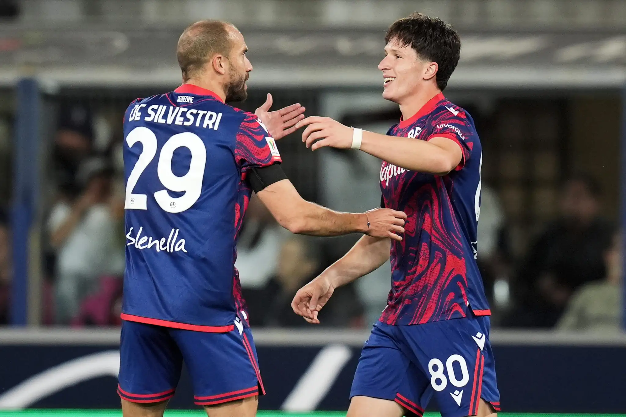 Gólová radosť futbalistov Bologne.