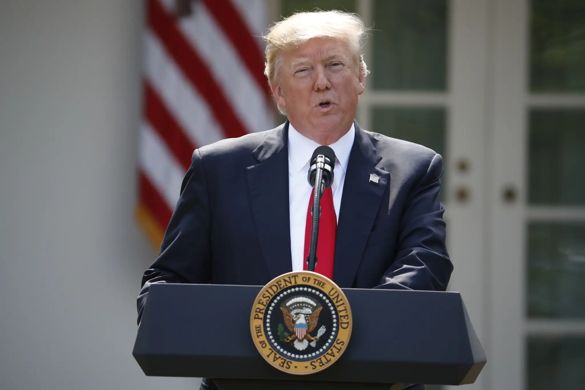 Americký prezident Donald Trump oznamuje odstúpenie USA od parížskej klimatickej dohody.