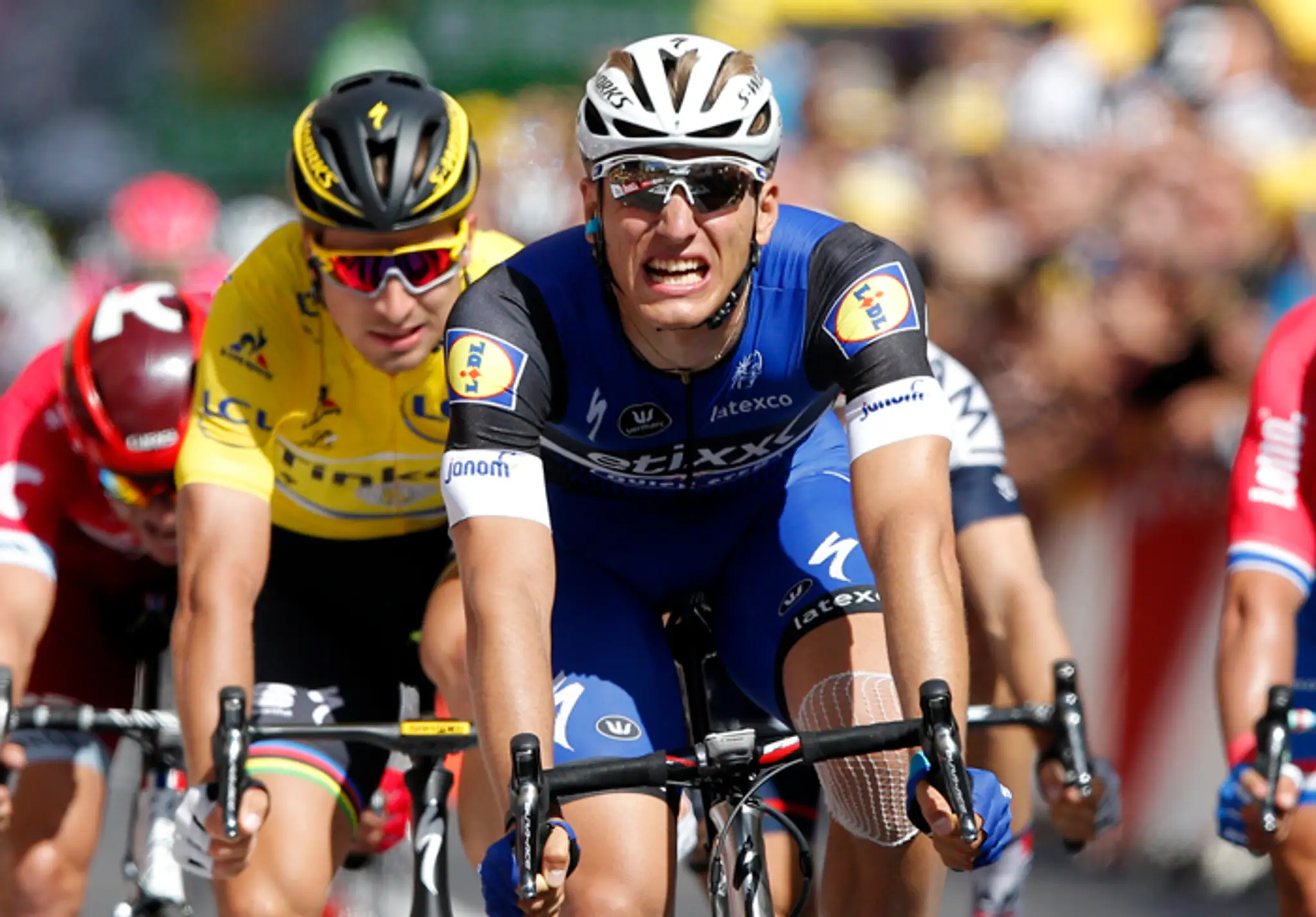 Jazdec stajne Etixx-QuickStep Marcel Kittel vyhral 4. etapu TdF, Peter Sagan skončil tretí.