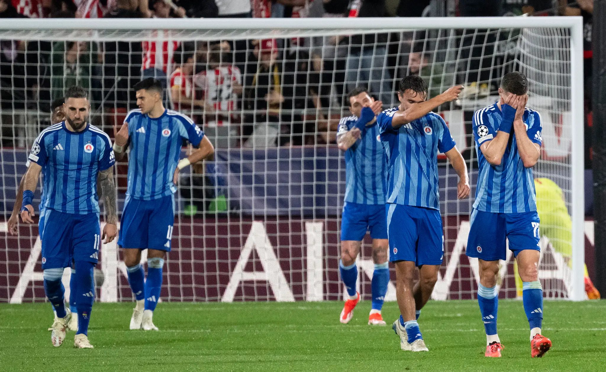 Sklamaní hráči Slovana Bratislava