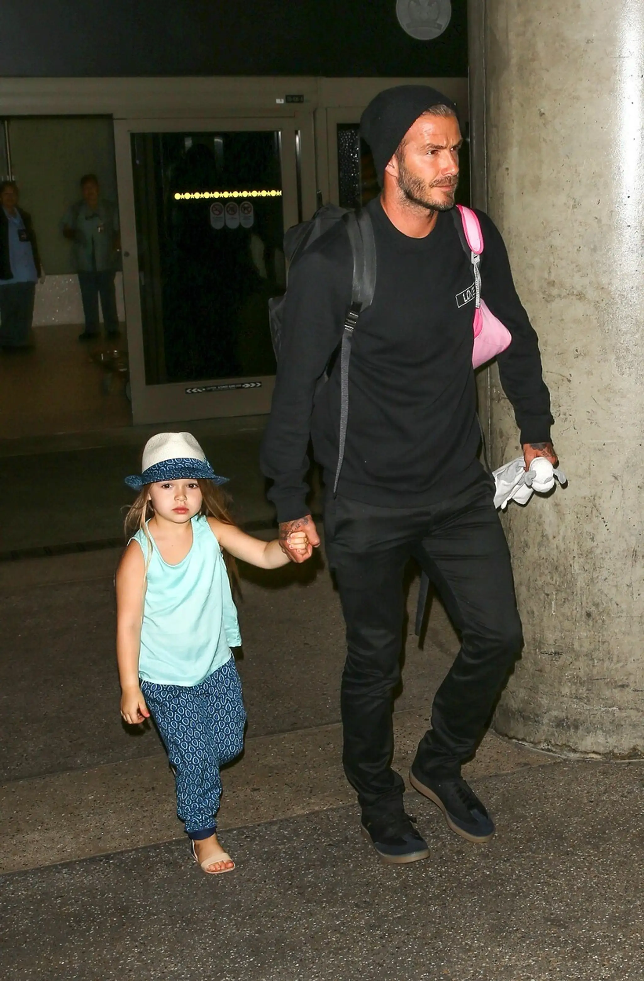 Harper Beckham s otcom Davidom Beckhamom.
