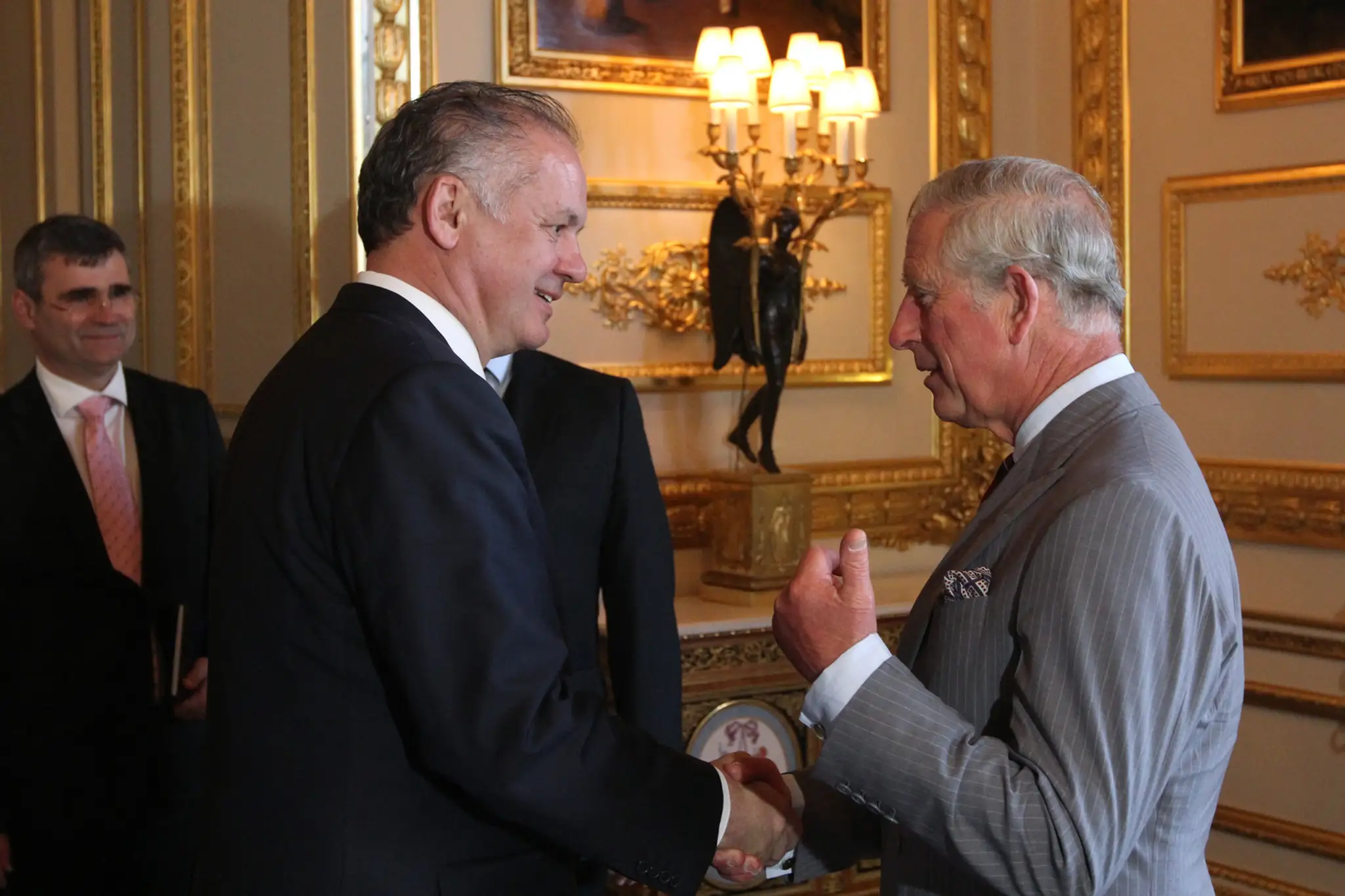Prezident Andrej Kiska sa na hrade Windsor stretol s princom Charlesom.
