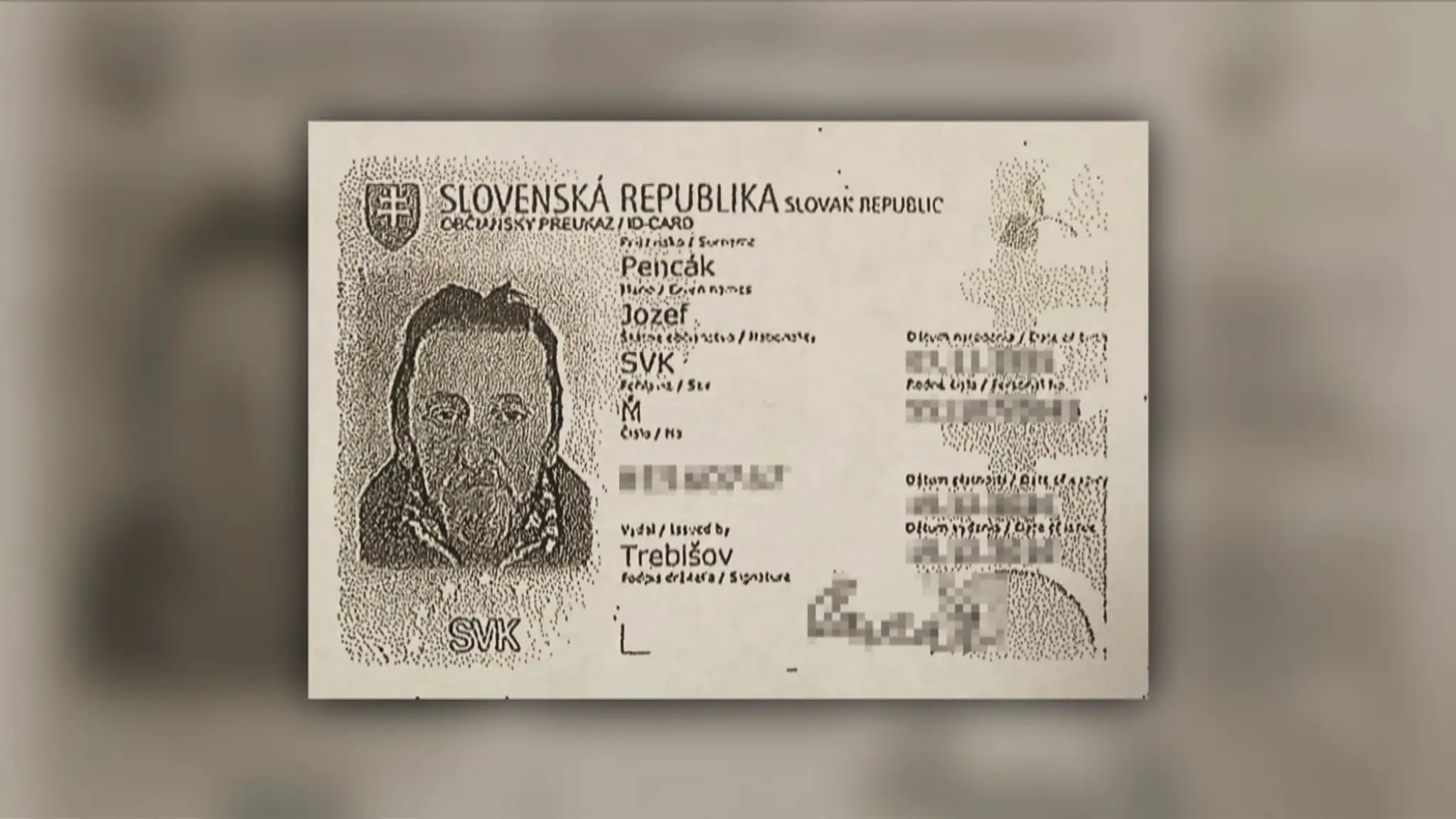 Stratený občiansky Jozefa Pencáka.