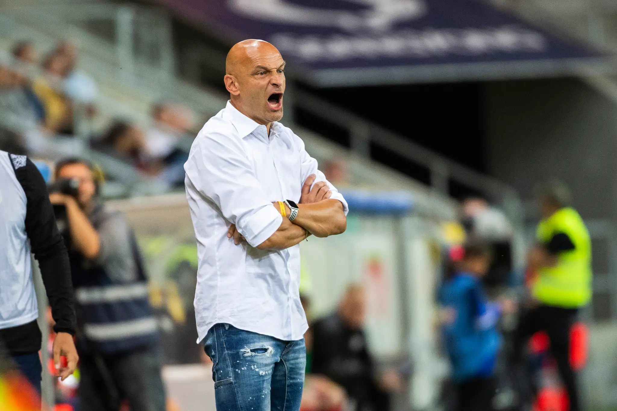 Tréner DAC Adrian Guľa.