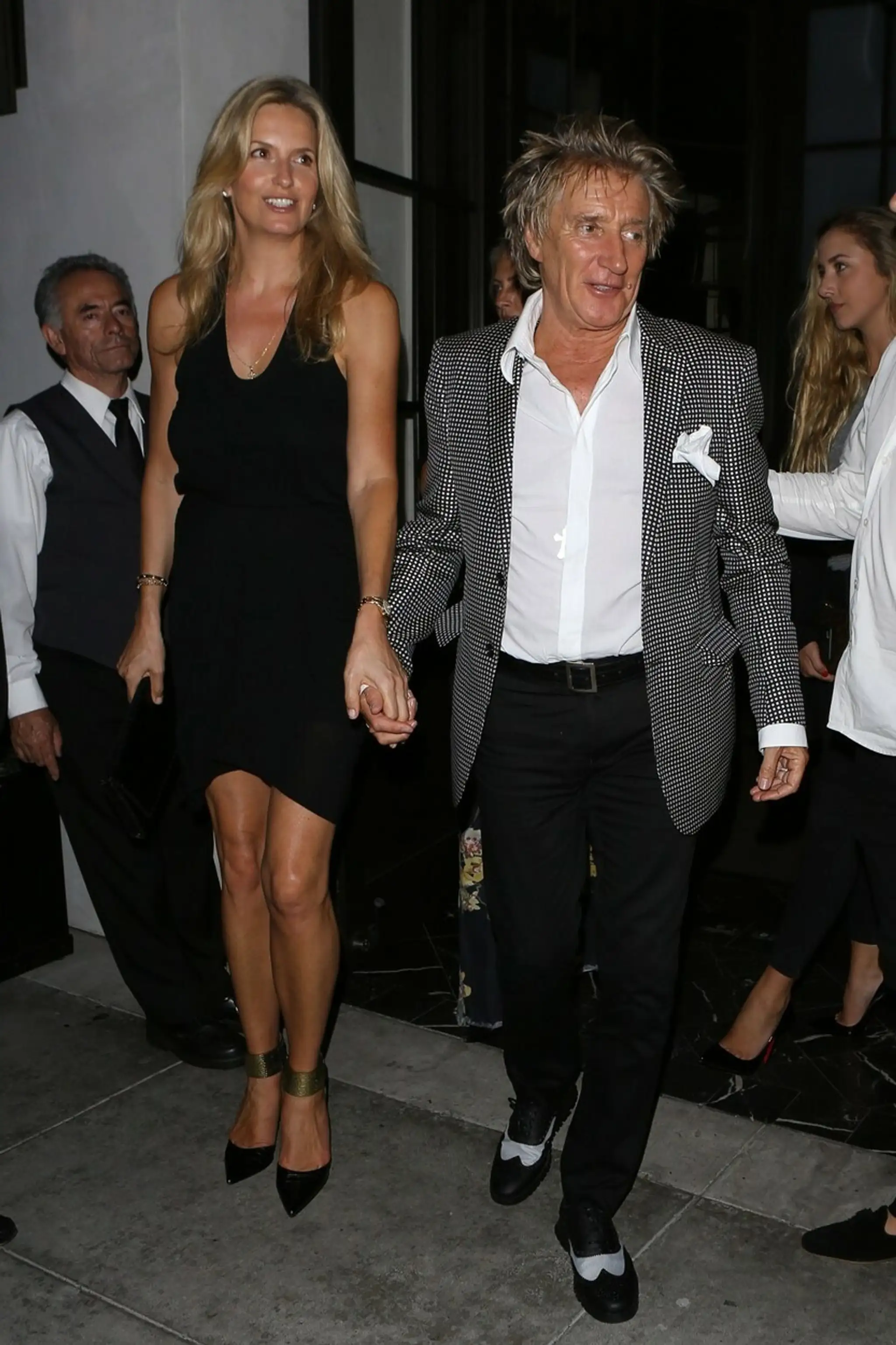 Rod Stewart s manželkou Penny Lancaster.