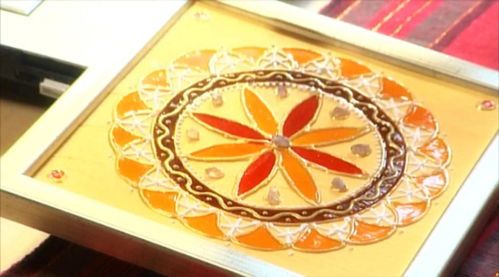 Mandala, ktorú vyrobil Ľubo Slejzák.