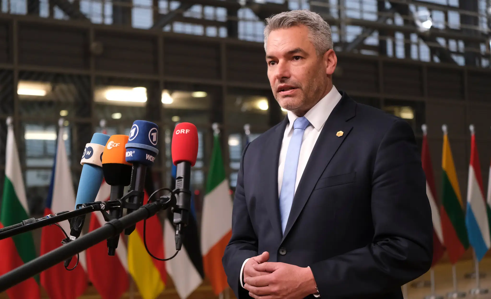 Rakúsky kancelár Karl Nehammer.
