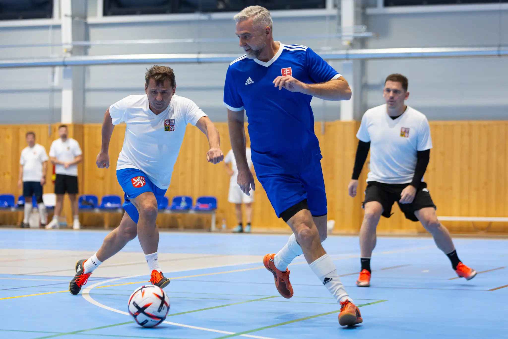 Česko-slovenský charitatívny futbalový zápas poslancov parlamentov SR a ČR.