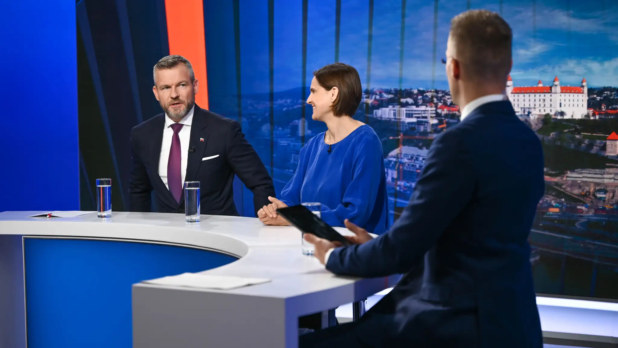 Peter Pellegrini a Mária Kolíková v relácii Na telo.