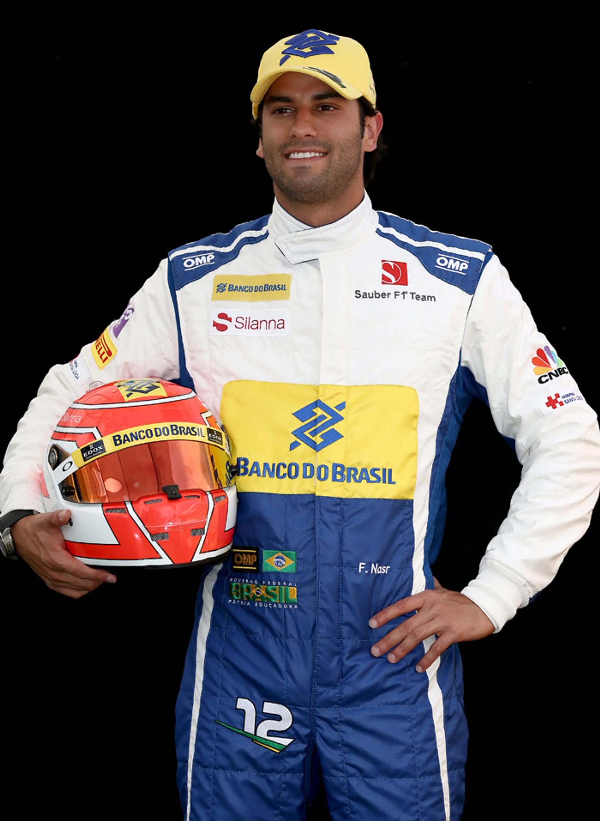 Brazílsky jazdec tímu Sauber Felipe Nasr.