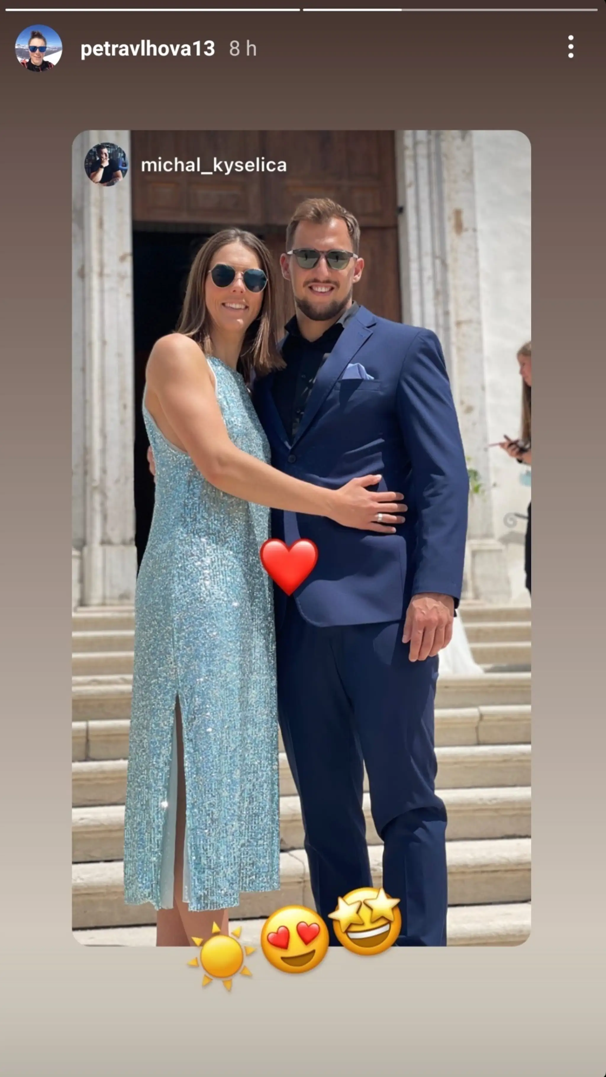 Petra Vlhová a Michal Kyselica na svadbe