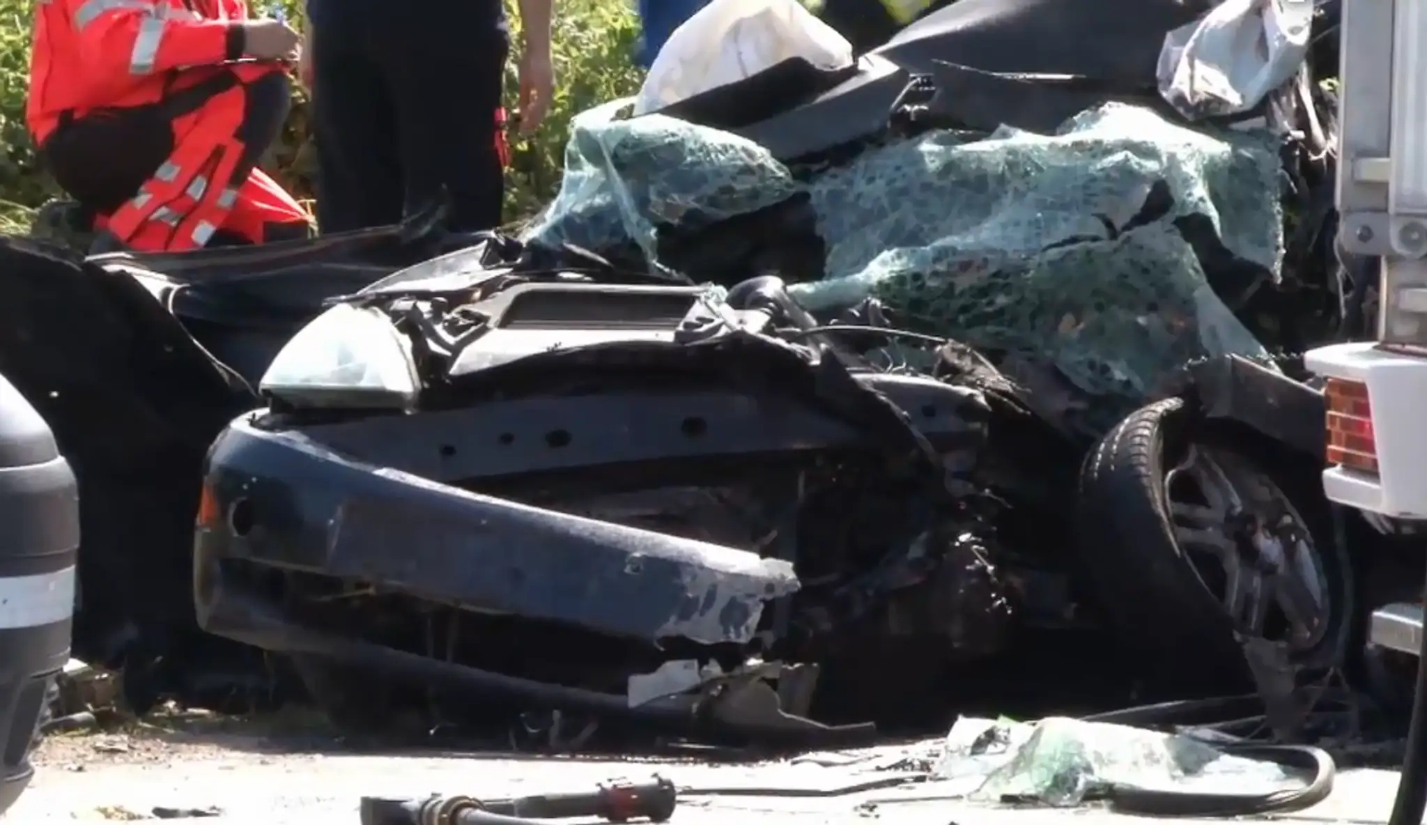 Takto vyzeralo osobné auto po nehode