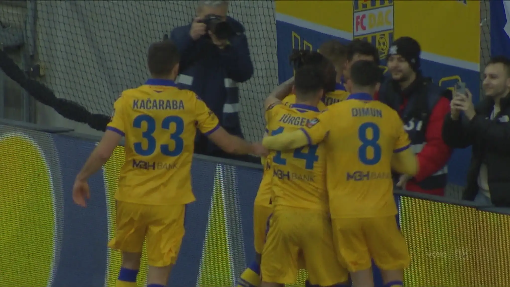 Radosť futbalistov Dunajskej Stredy.