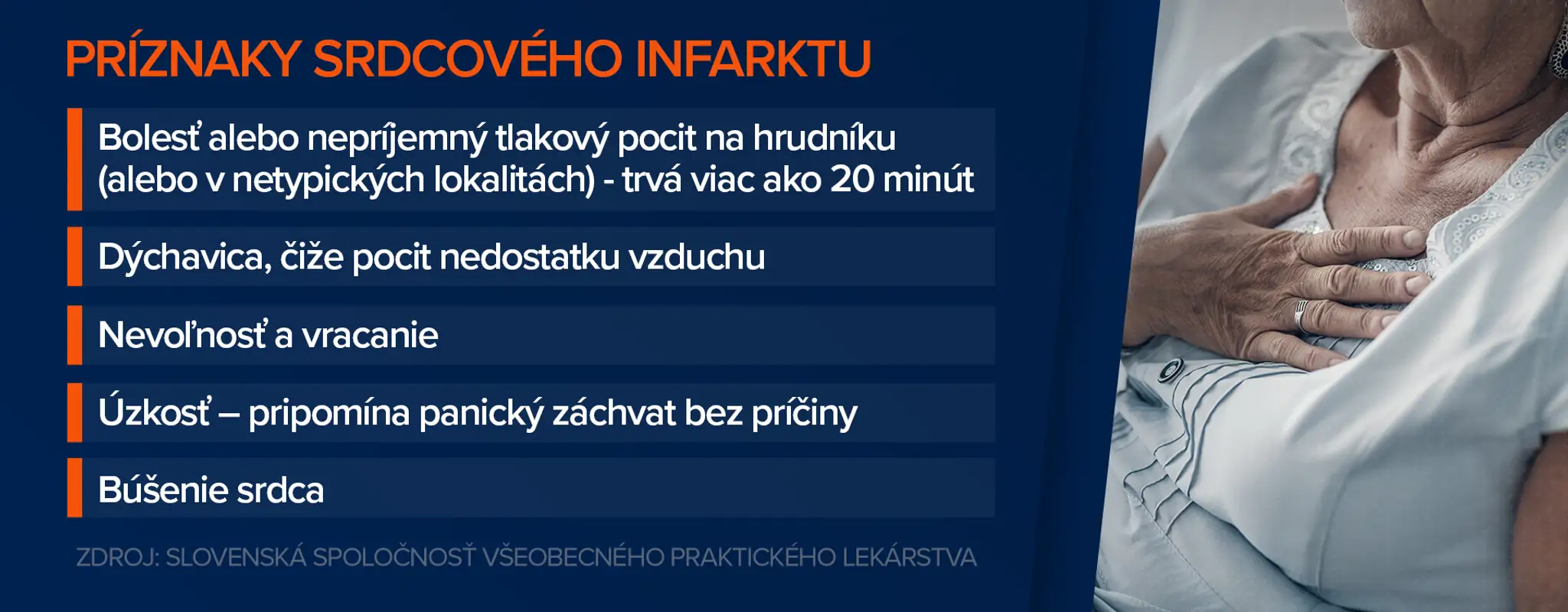 Príznaky infarktu