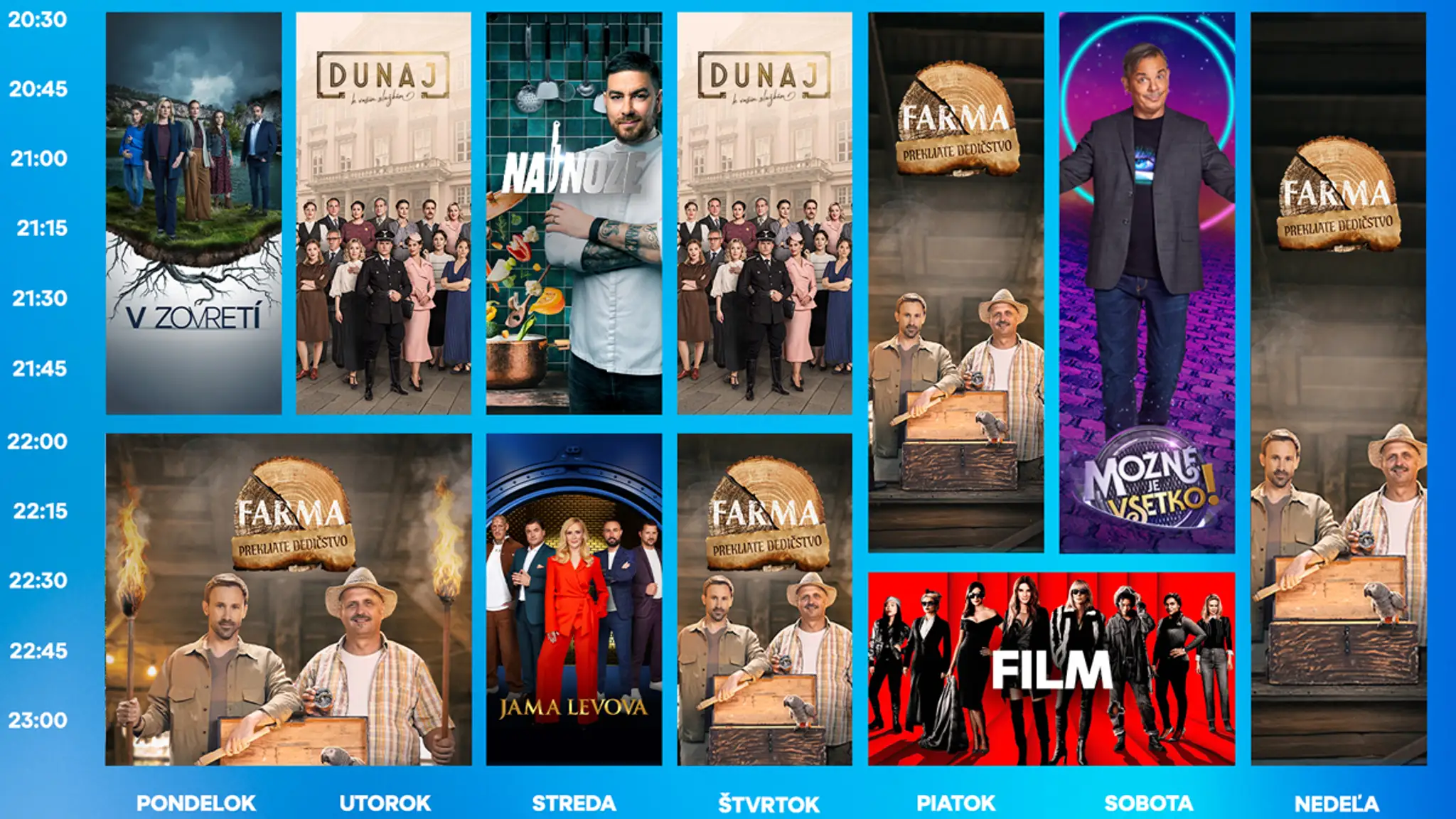 Programová štruktúra TV Markíza - jeseň 2025