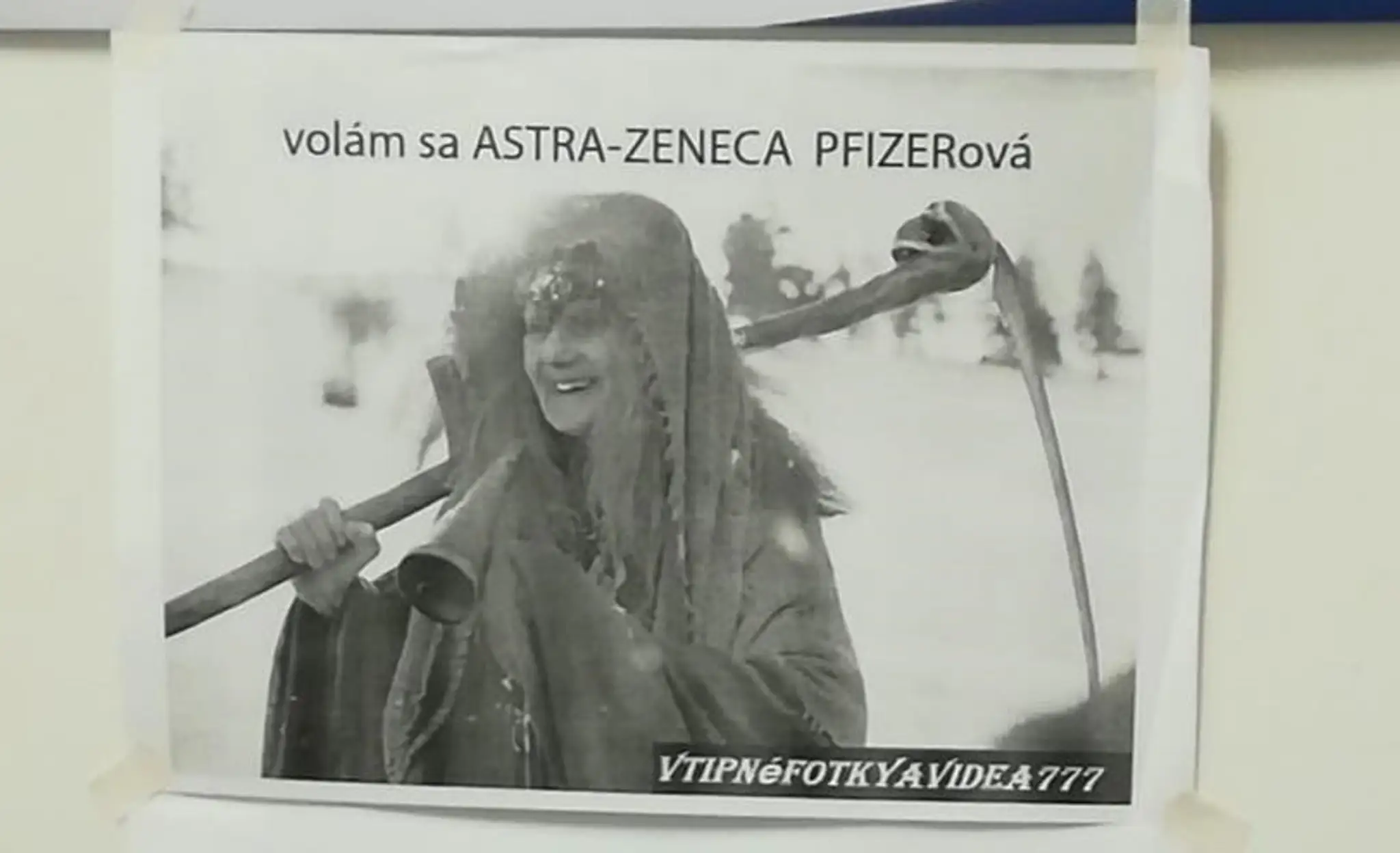 Plagát na dverách ambulancie