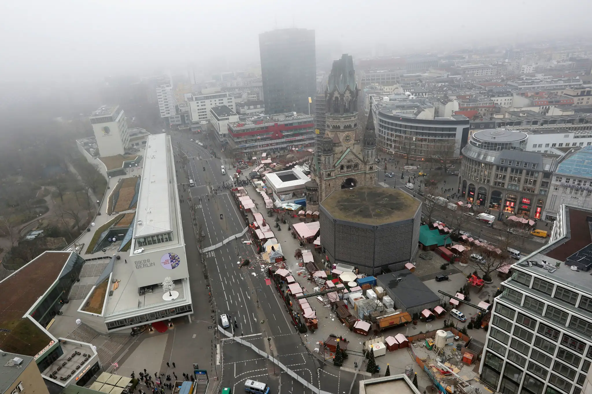 Pohľad na námestie Breitscheidsplatz.