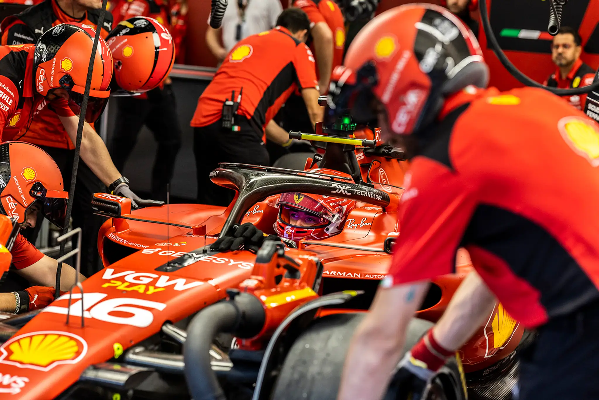 Charles Leclerc na Ferrari
