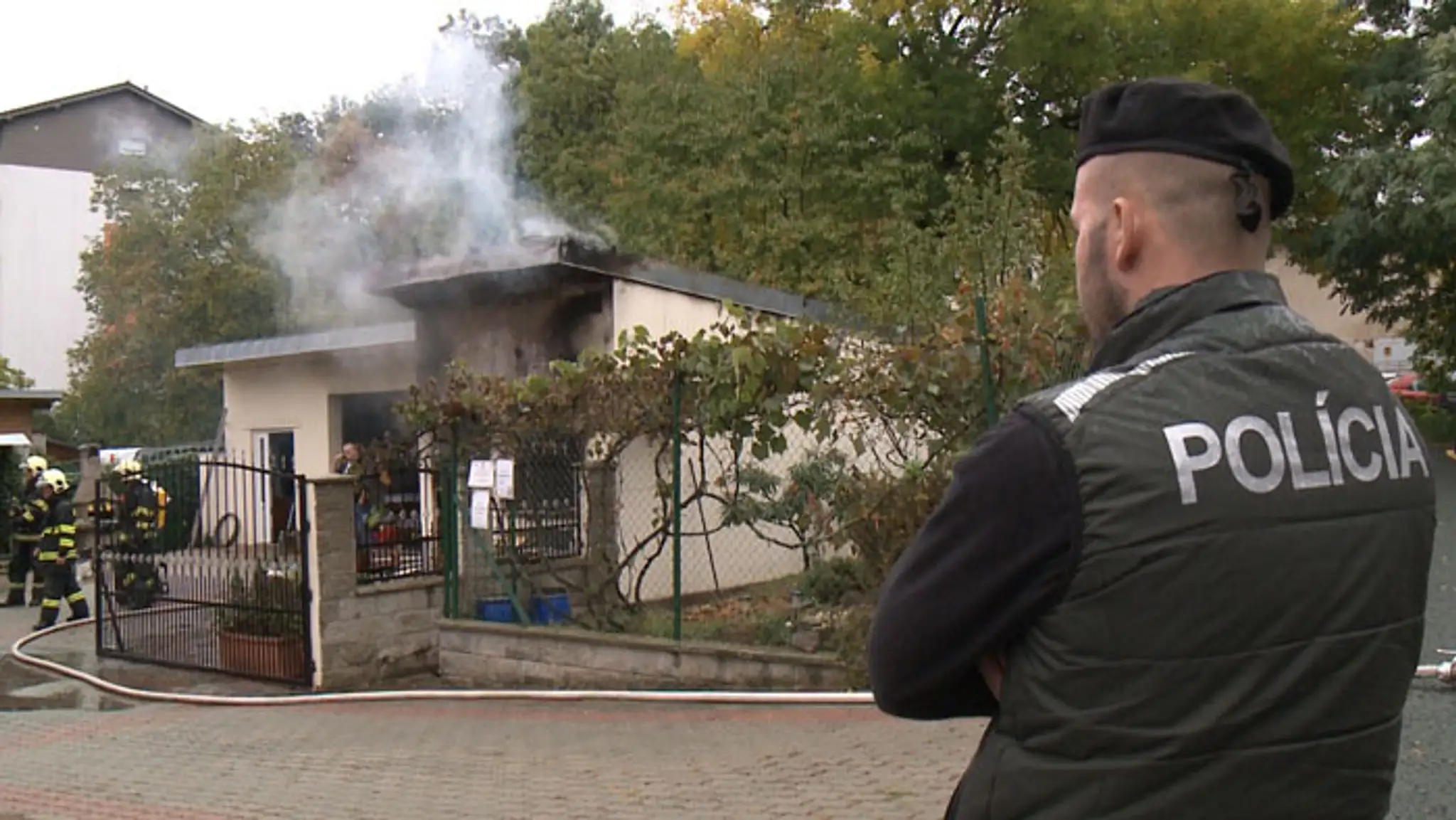 Požiar v pohrebníctve vo Zvolene.