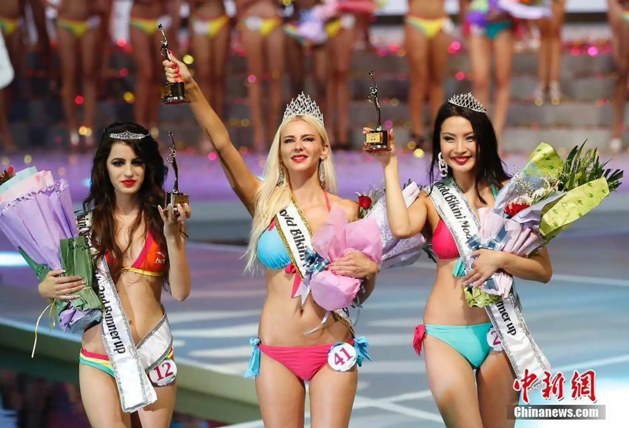 Martina Štetiarová na súťaži Miss Bikini.