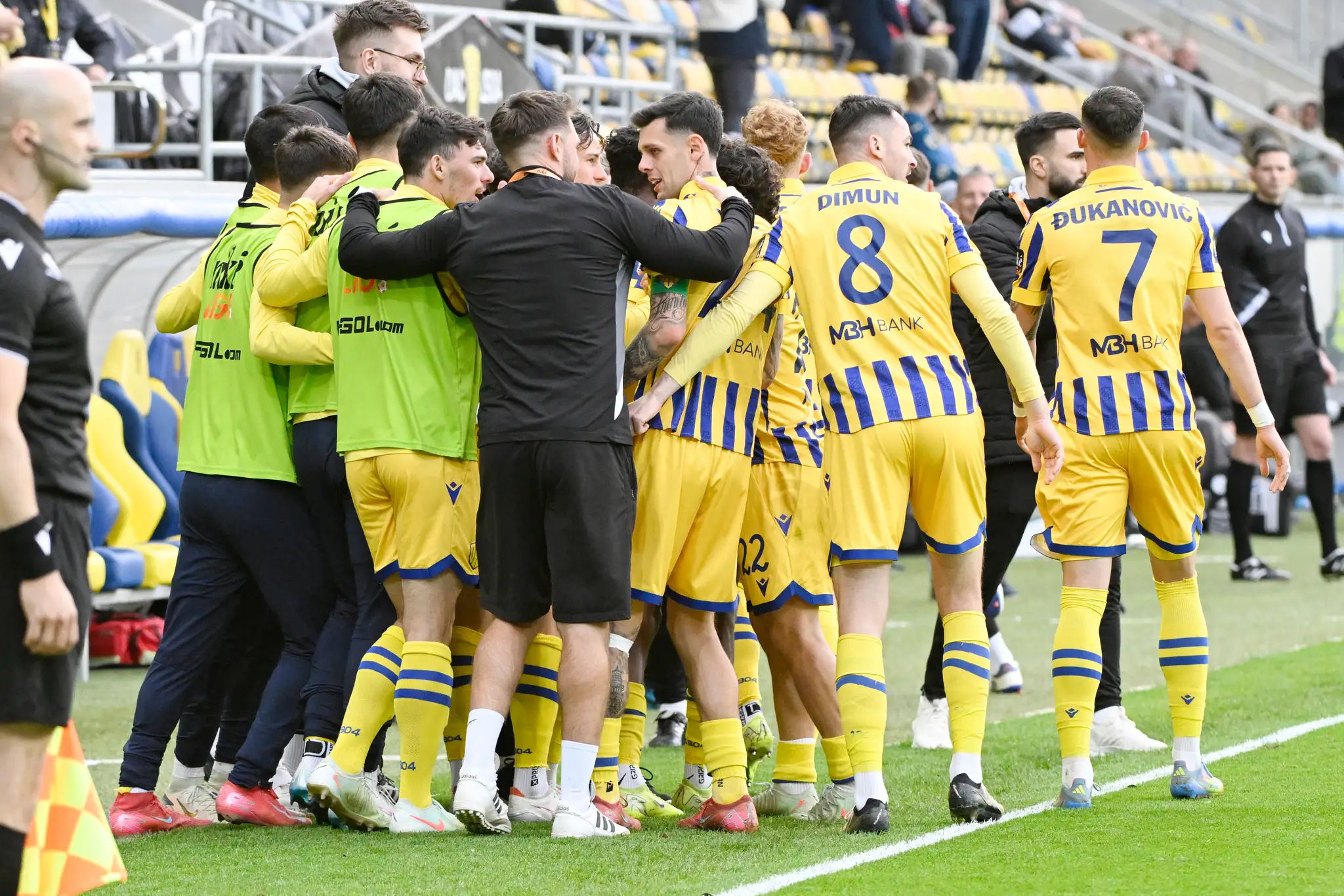 Futbalisti Dunajskej Stredy.