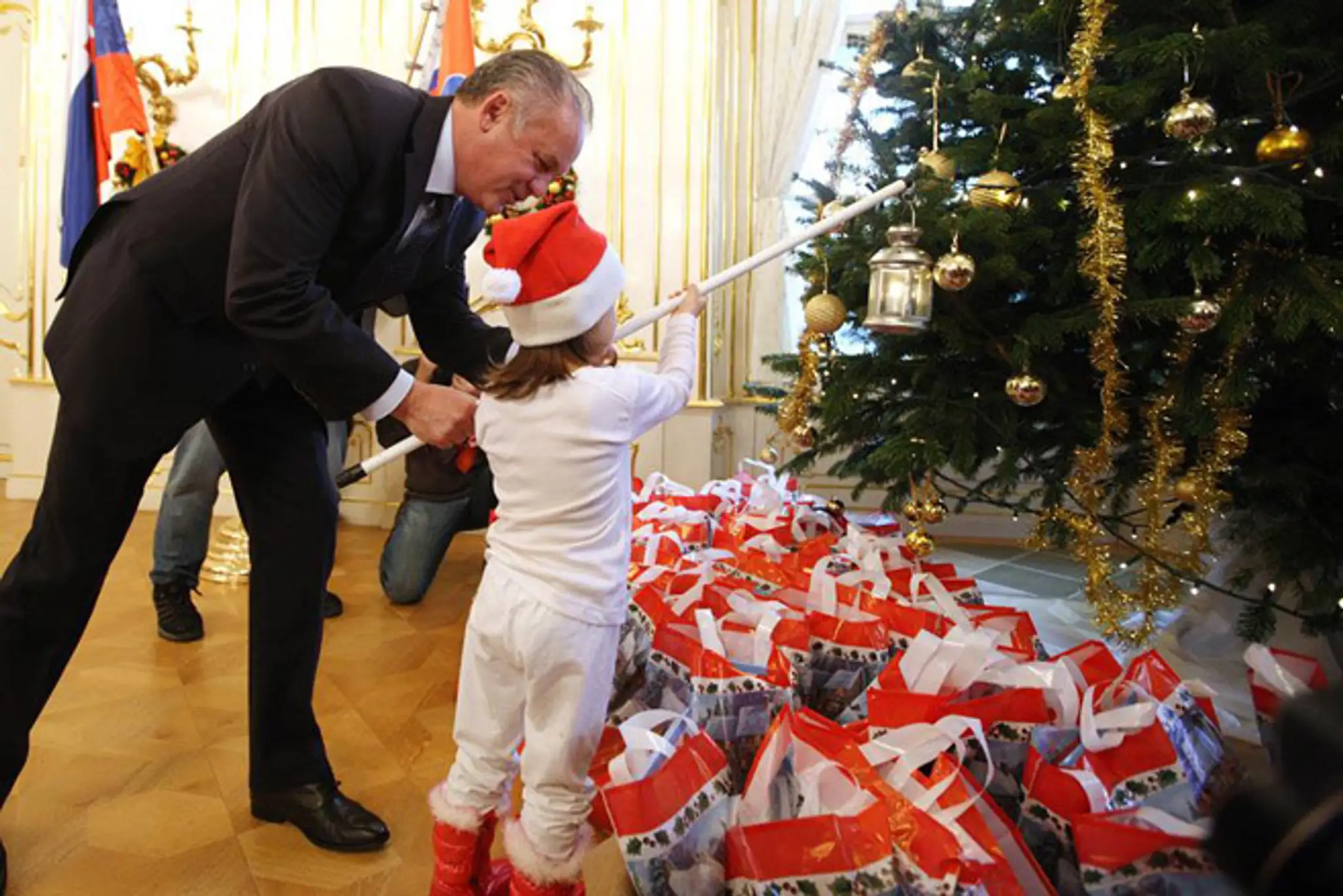 Prezident Andrej Kiska na Mikuláša.