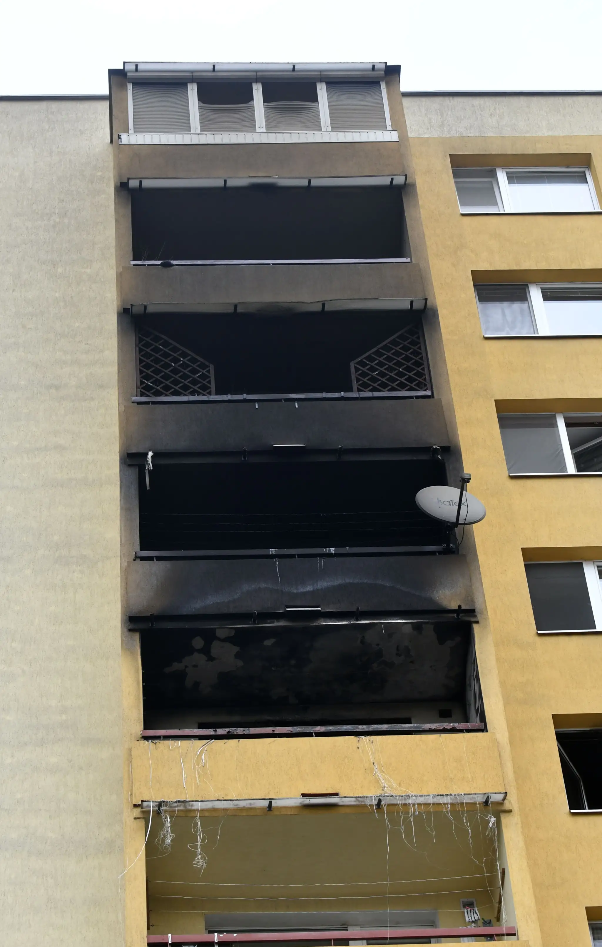 Požiar v bytovke v Prešove