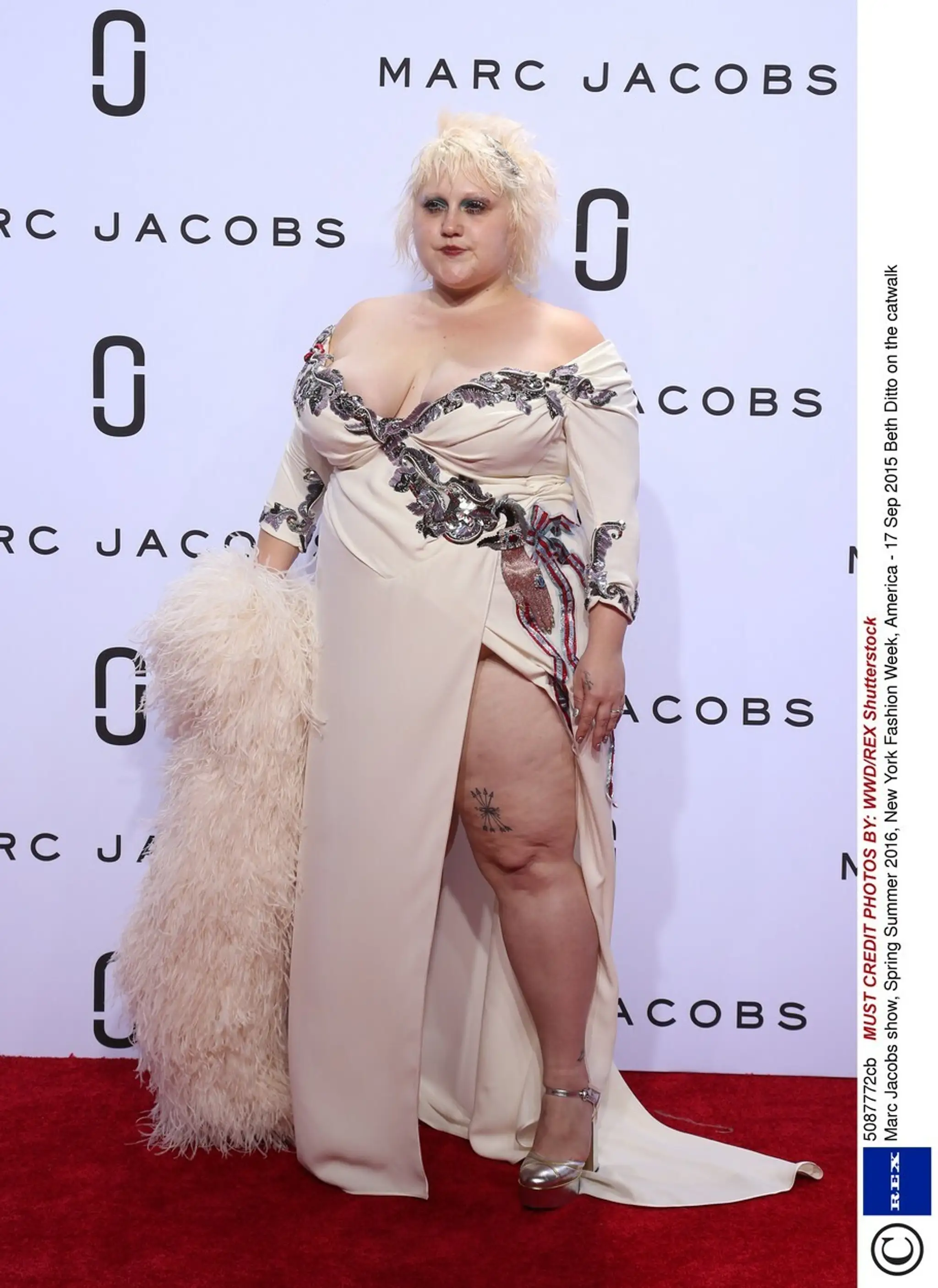 Beth Ditto ako modelka.