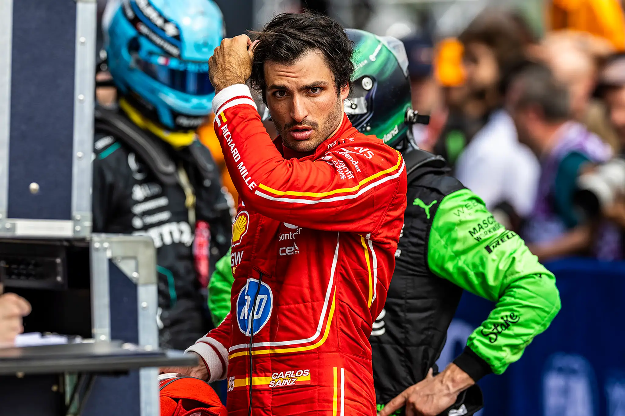 Španielsky pilot Ferrari Carlos Sainz.