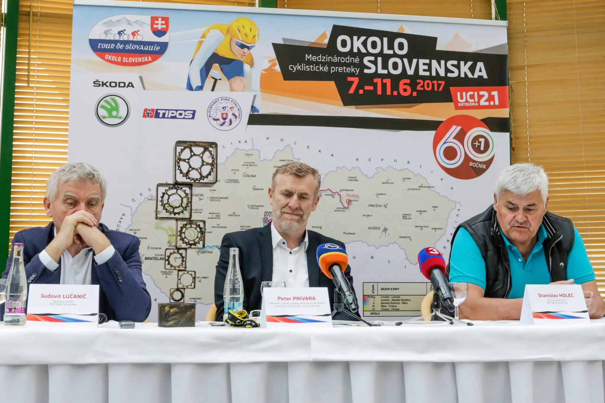 Tlačová konferencia k 61. ročníku medzinárodných etapových cyklistických pretekov Okolo Slovenska.
