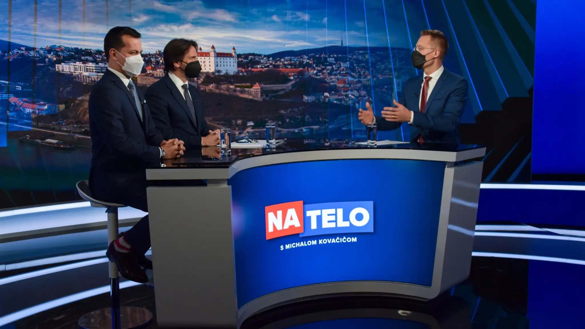 Juraj Šeliga a Robert Kaliňák v Na telo.