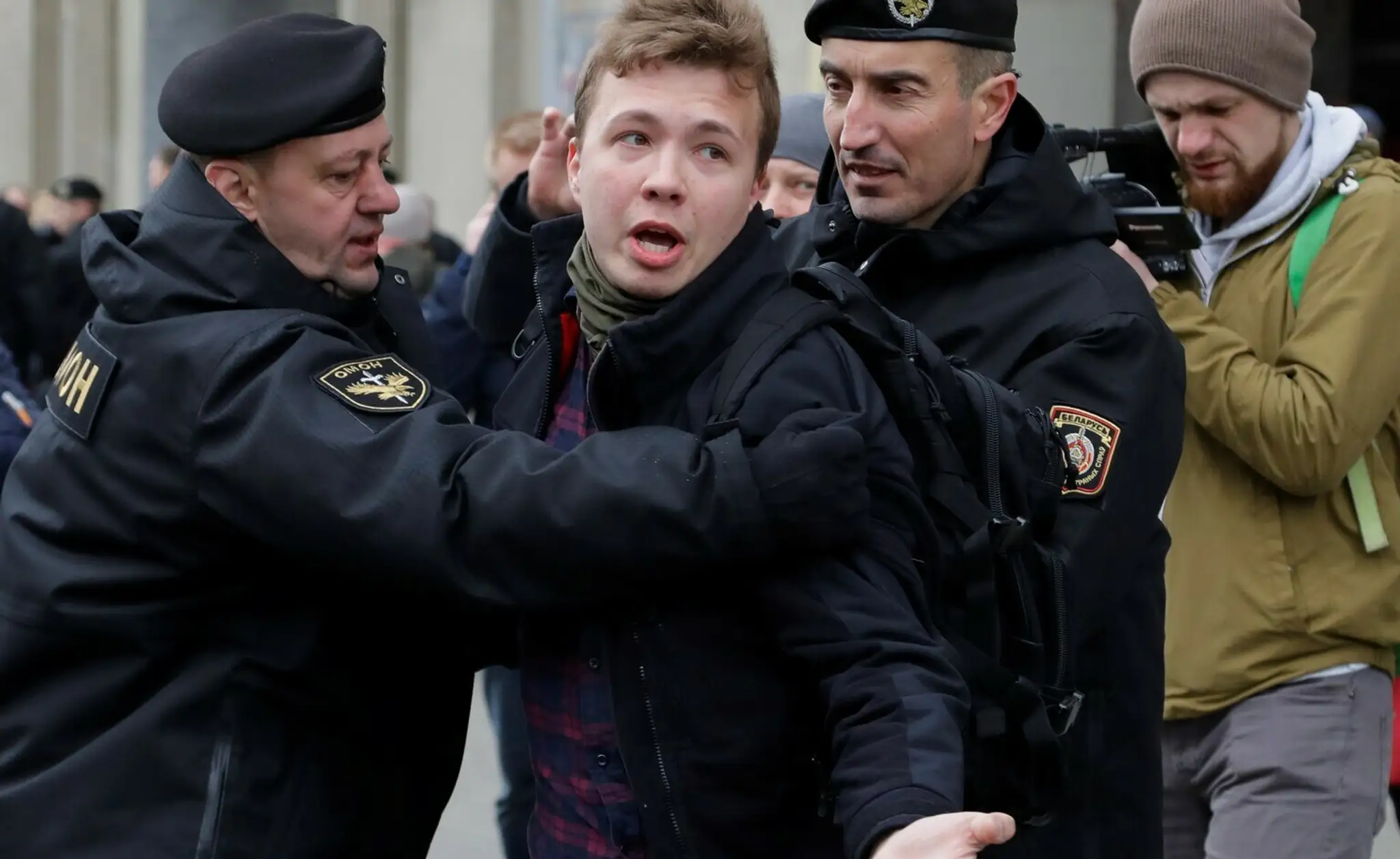 Novinár Raman Pratasevič na archívnej snímke.