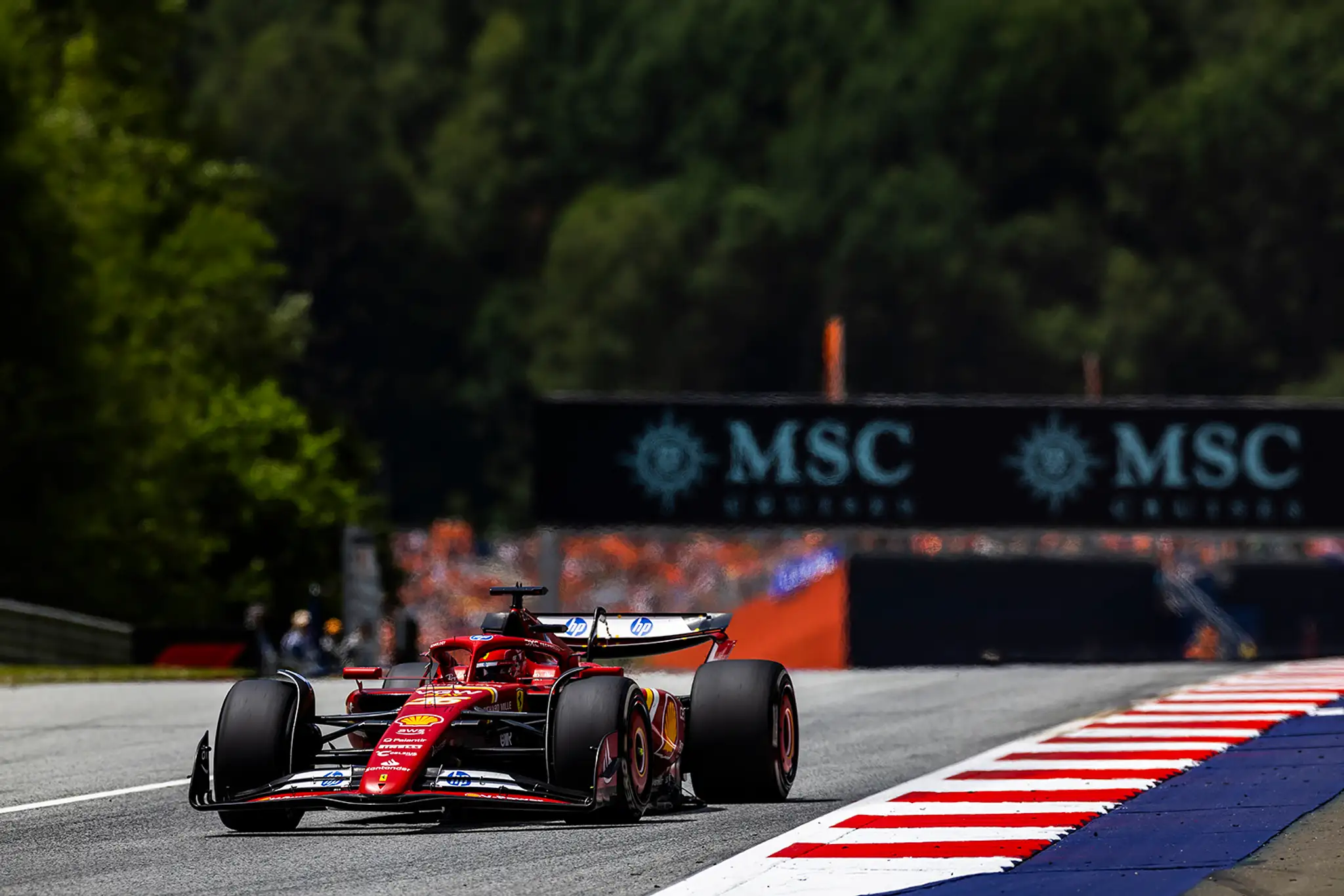 Charles Leclerc na Ferrari.