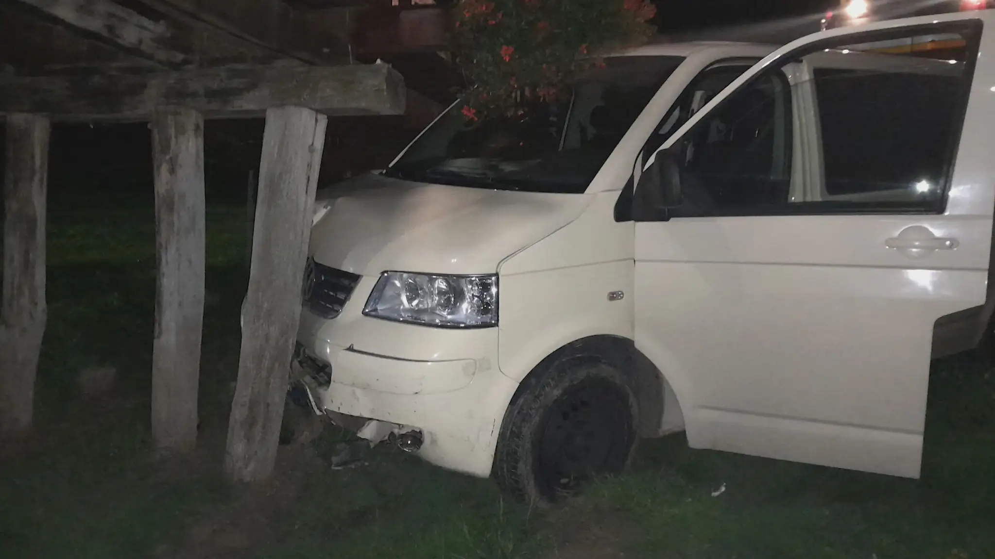 Havarované auto.